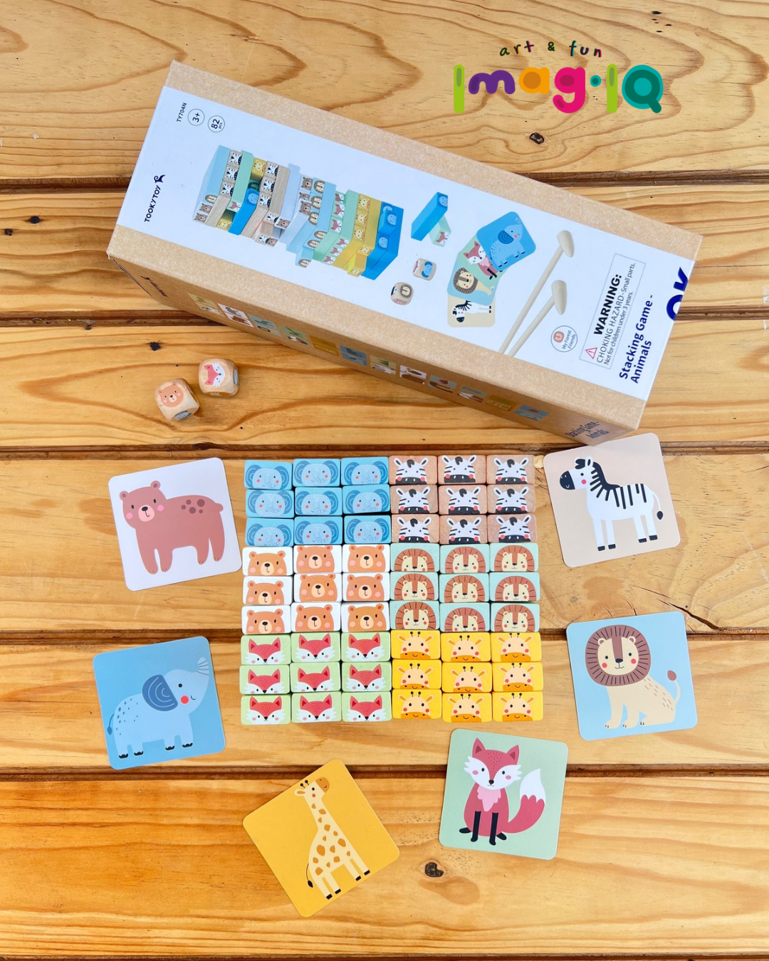 TORRE JENGA ANIMALES - TOOKY TOY