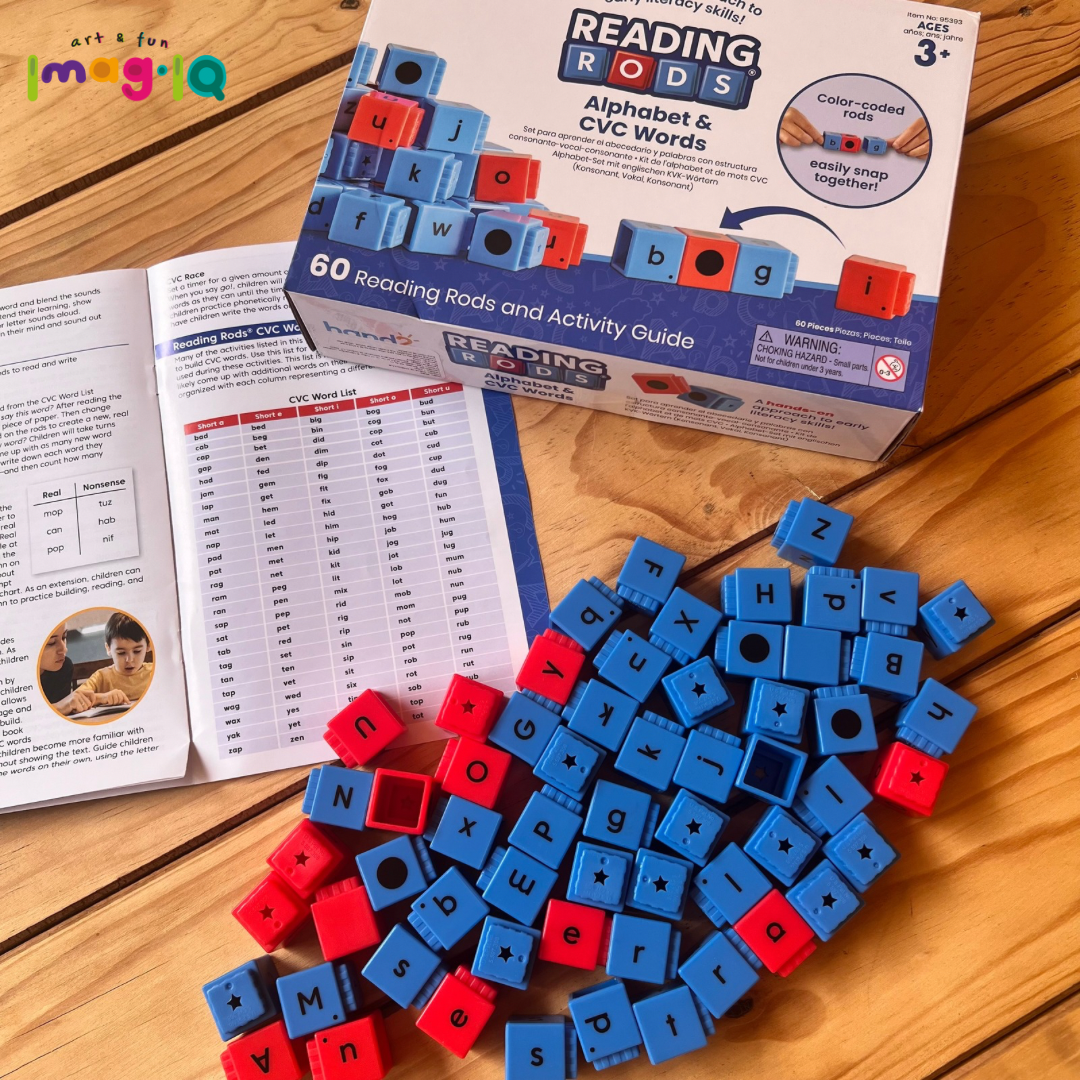Cubos conectables de Abecedario - Reading Rods® Alphabet & CVC Words