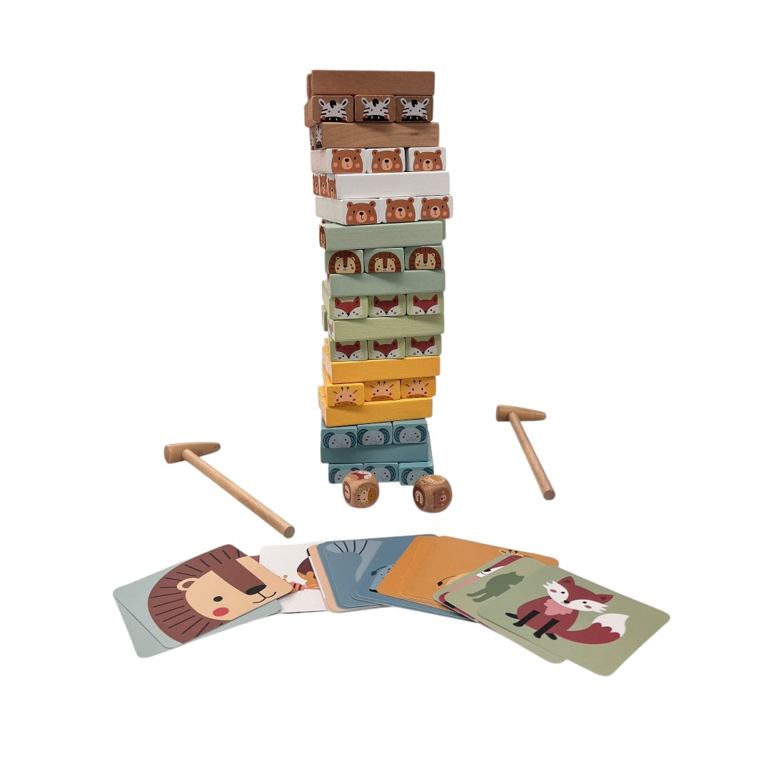 TORRE JENGA ANIMALES - TOOKY TOY
