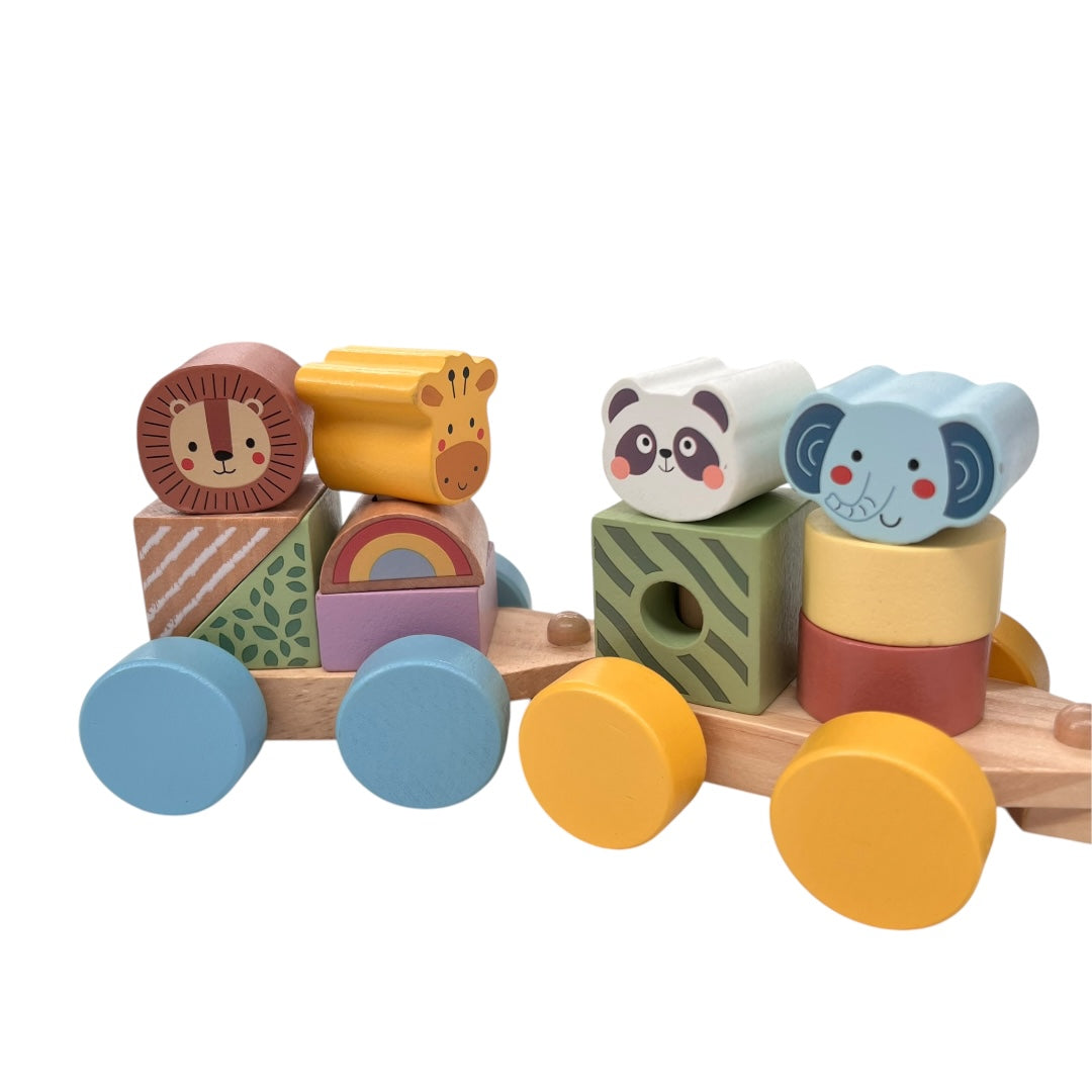 TREN DE ENSARTE ANIMALES -  TOOKY TOY