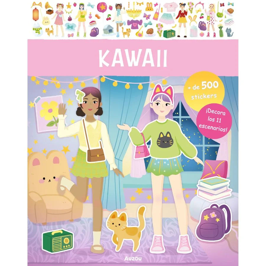 Libro de stickers Kawaii