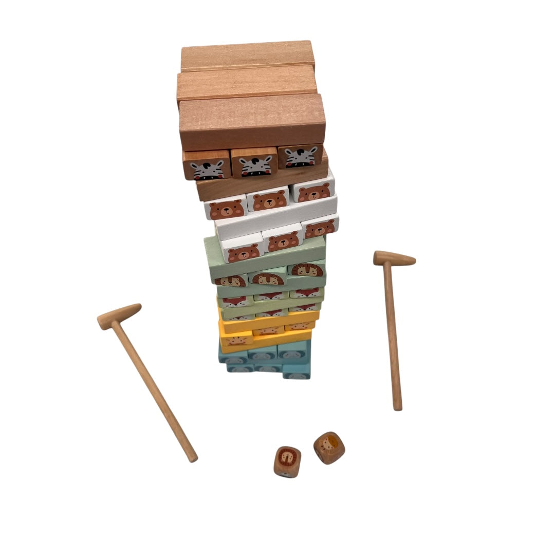 TORRE JENGA ANIMALES - TOOKY TOY