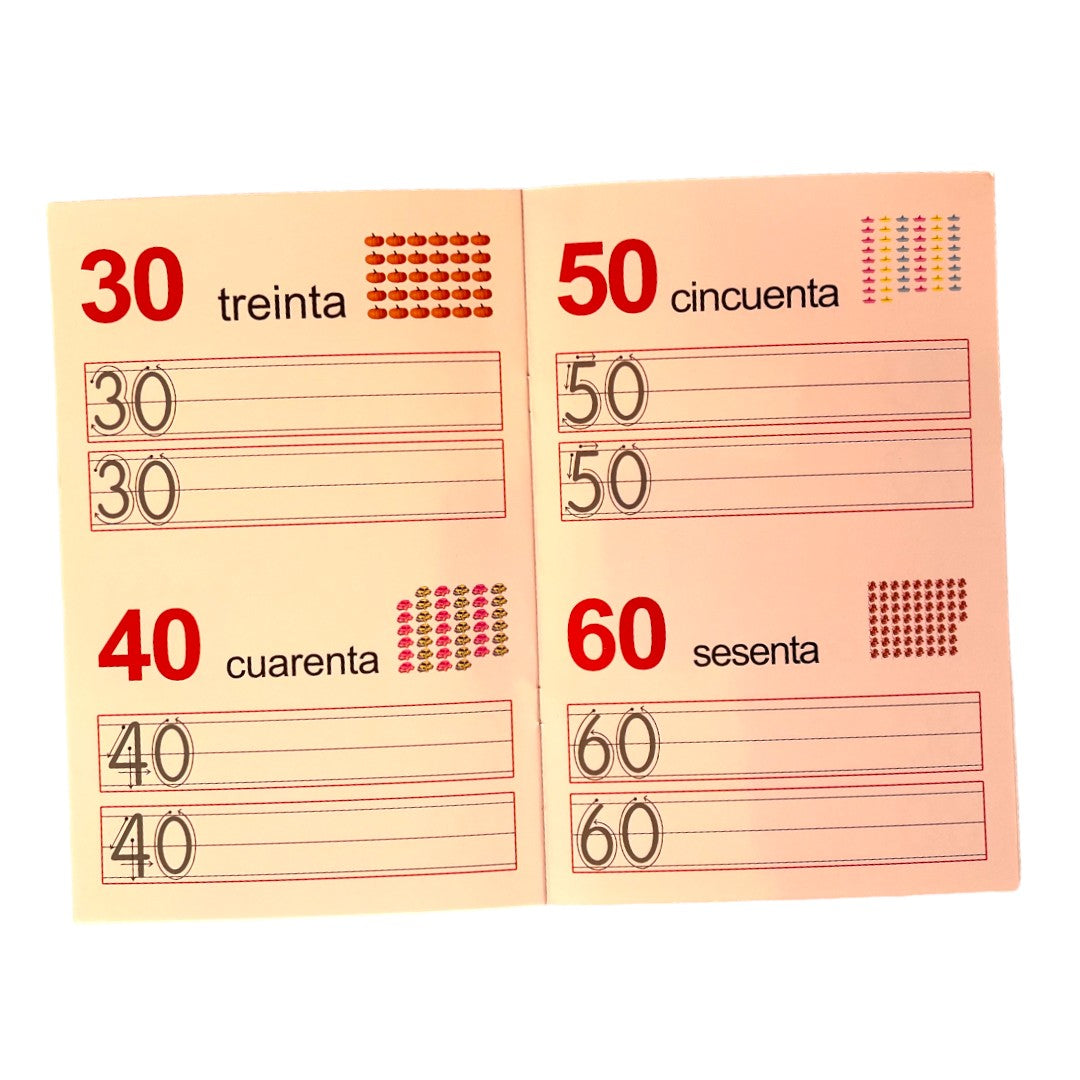 Los Números 1 -100 - Cuadernillo Borrable