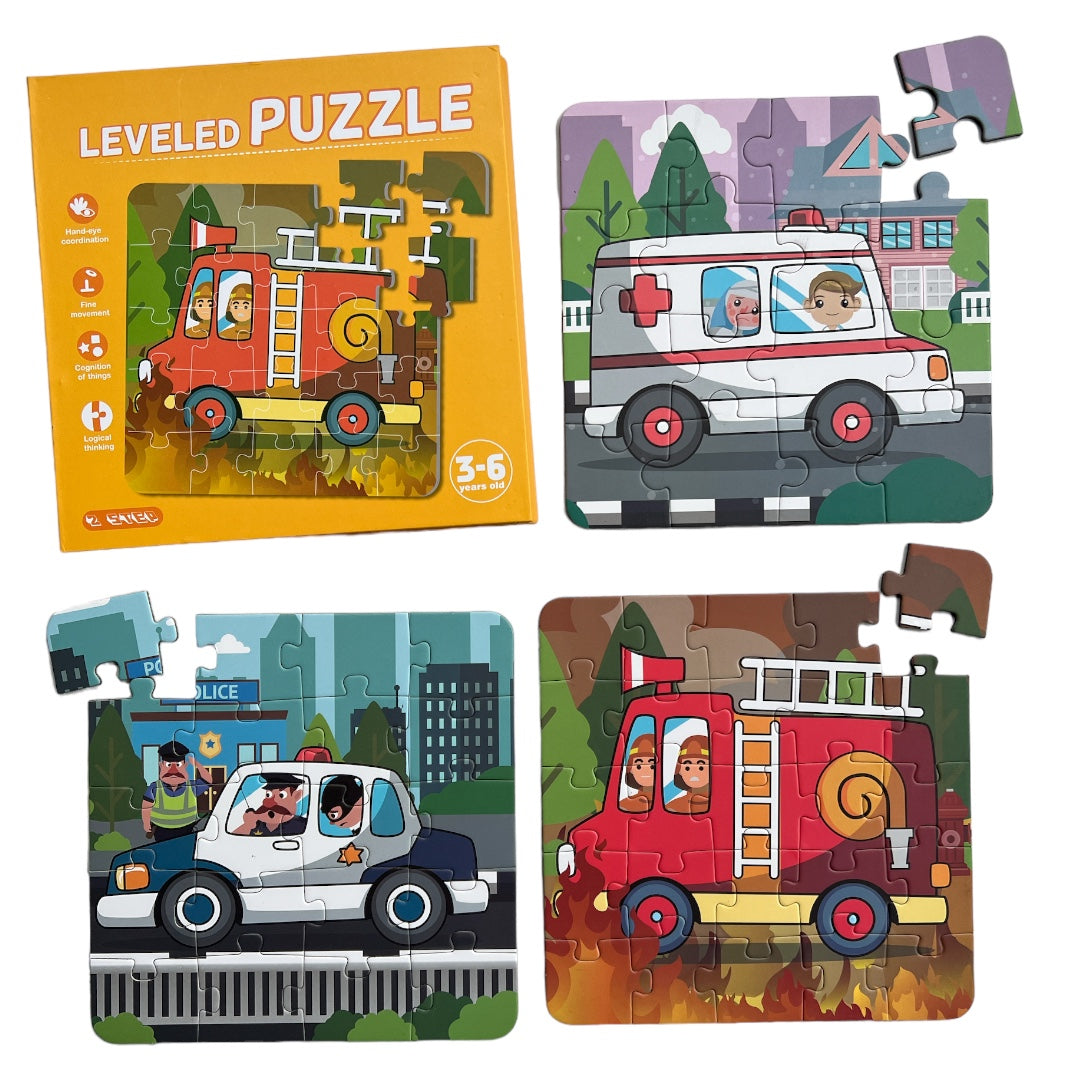 Rompecabezas Magnético Vehículos de Emergencia