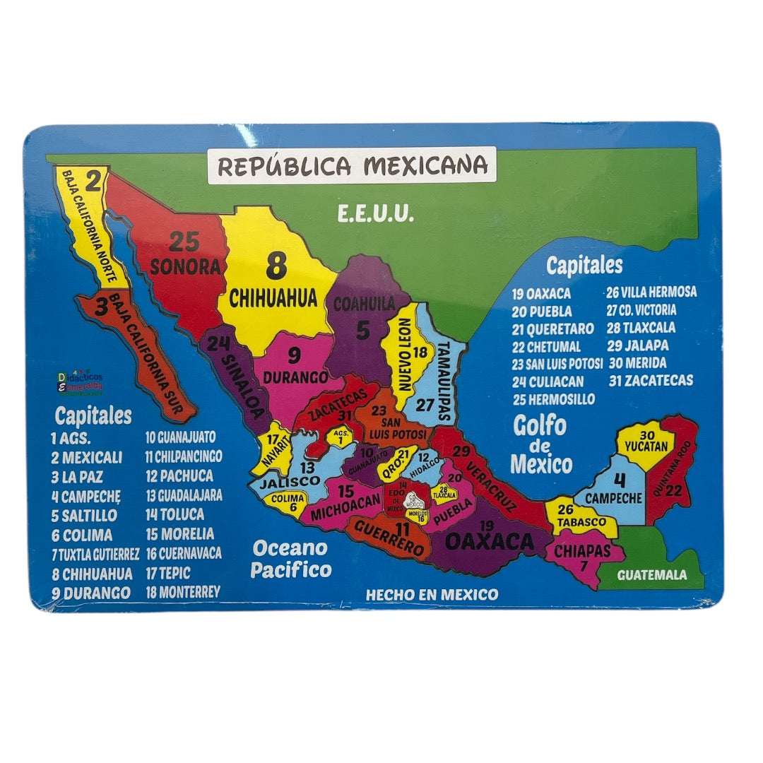 Rompecabezas mapa de México