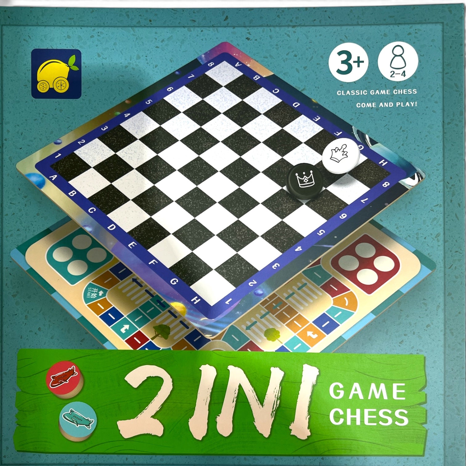 Tablero Magnético 2 en 1 Game Chess - Ajedrez y Parchis