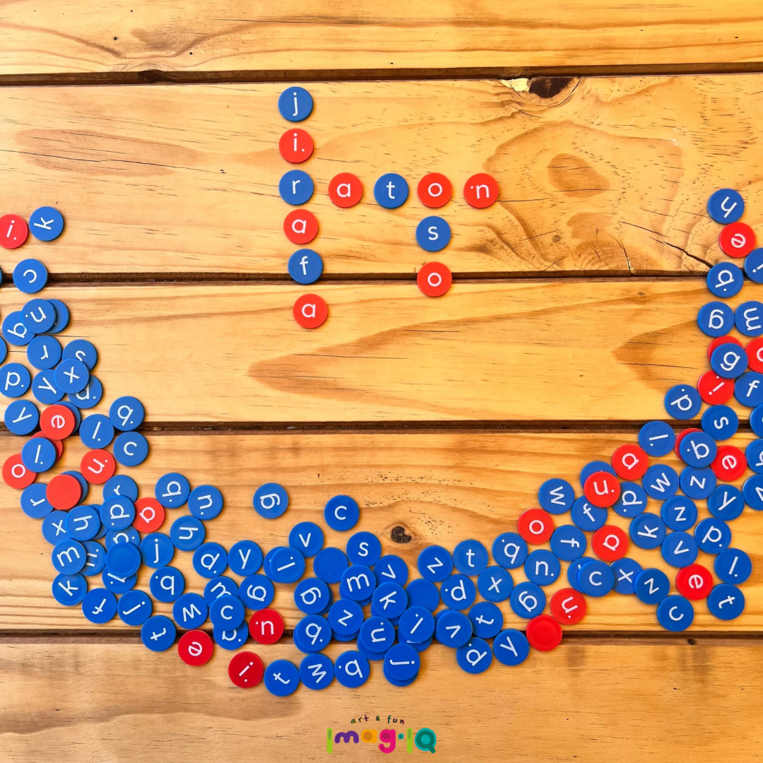 Fichas de abecedario minusculas - Lowercase Alphabet chips