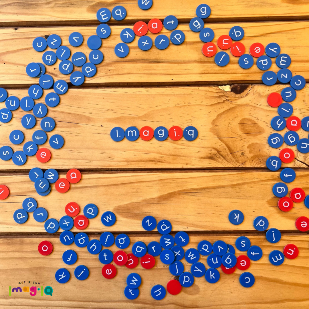 Fichas de abecedario minusculas - Lowercase Alphabet chips