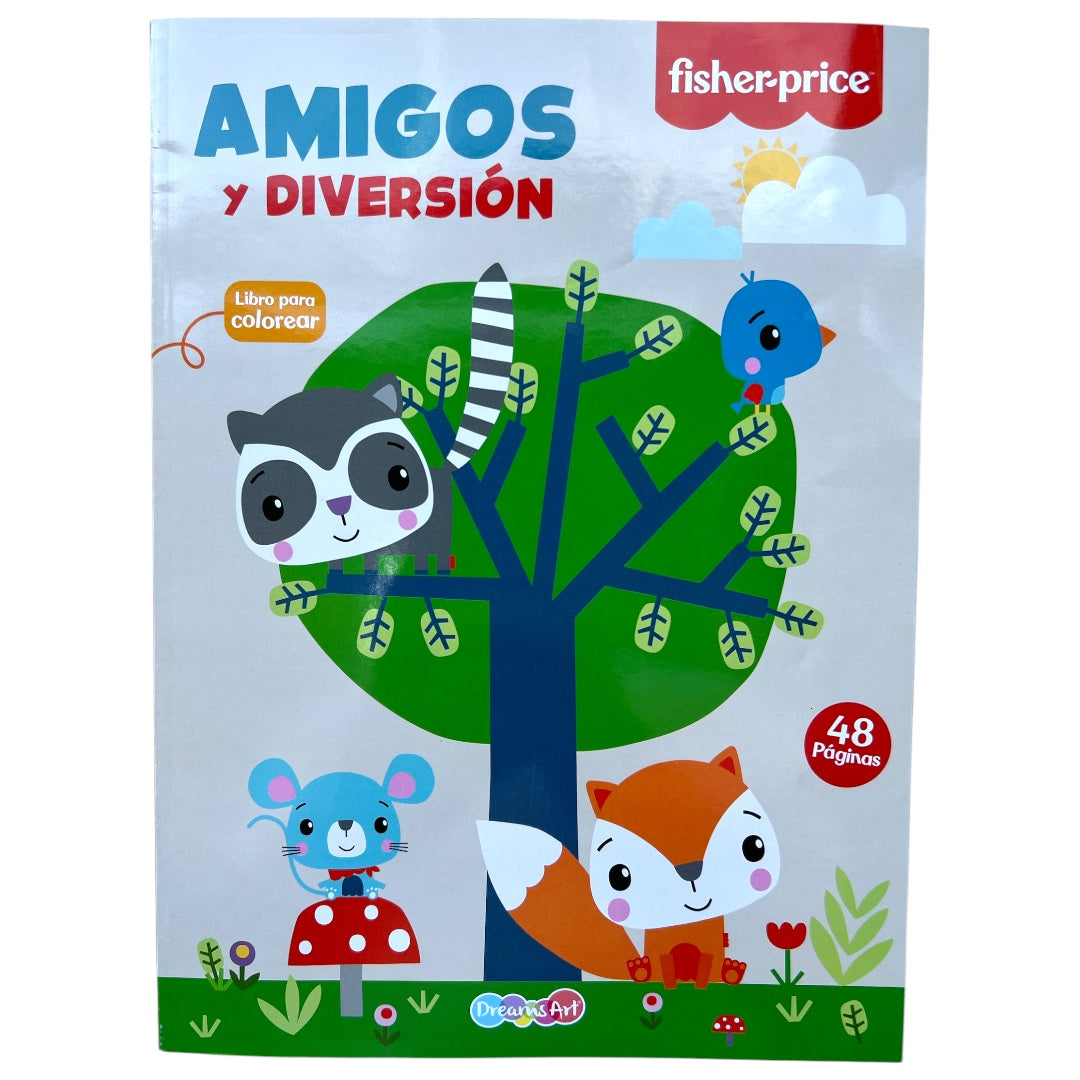 Libro para Colorear AMIGOS Y DIVERSIÓN Fisher-price