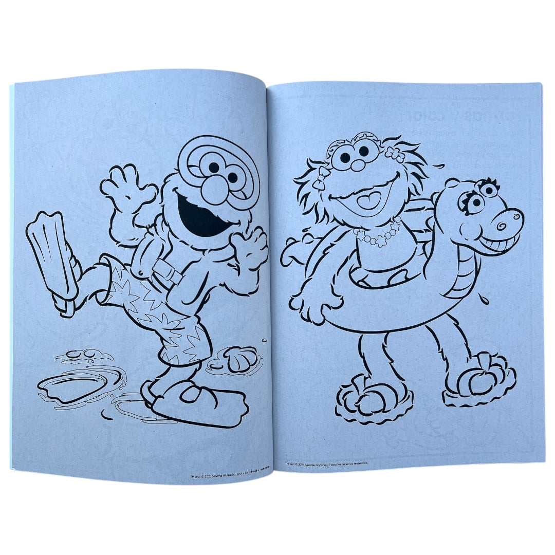Libro para Colorear ELMO y sus Amigos de Plaza Sésamo
