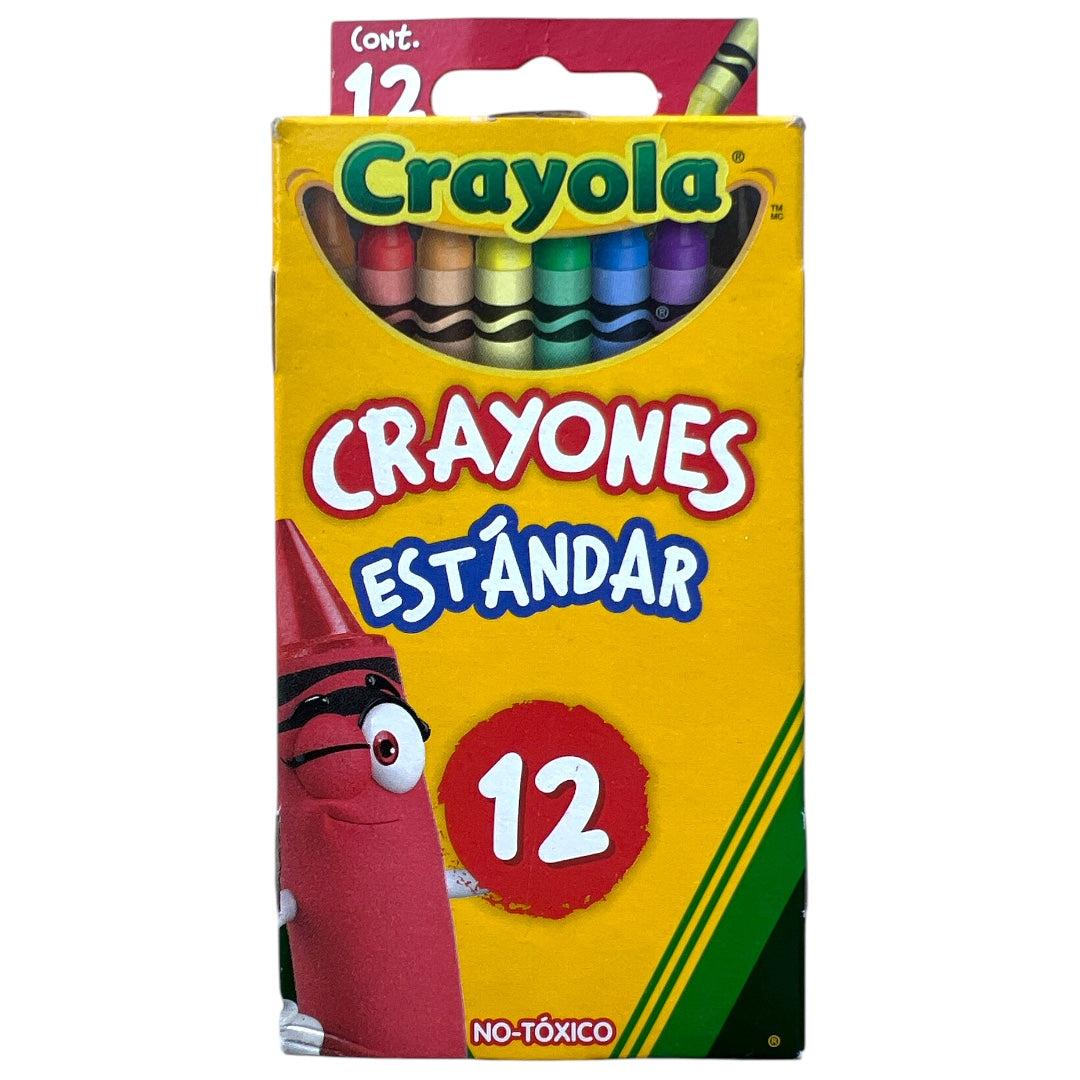 Crayones estándar 12 pzas