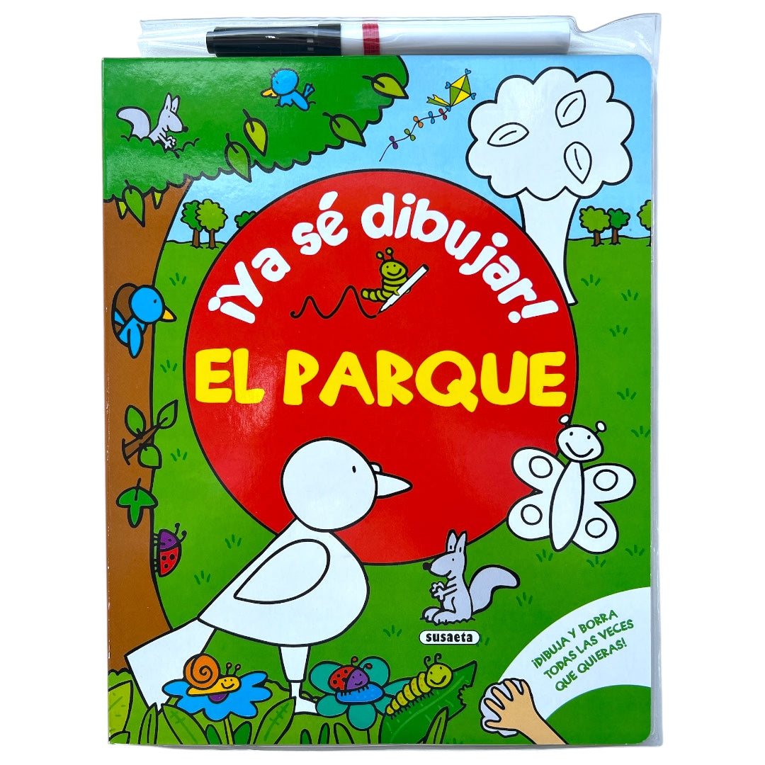 Libro borrable para dibujar - Ya se dibujar! El parque