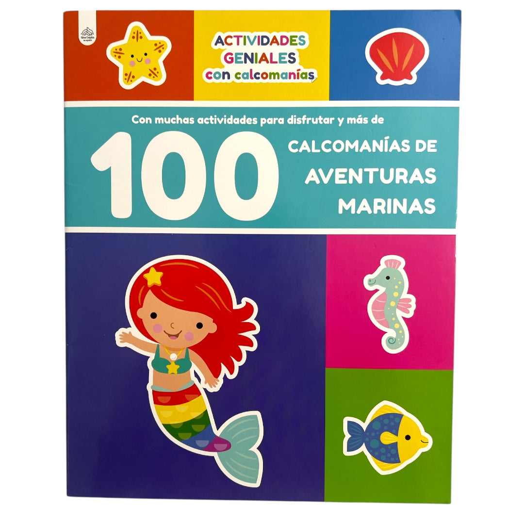 AVENTURAS MARINAS 100 CALCOMANIAS DIVERTIDAS