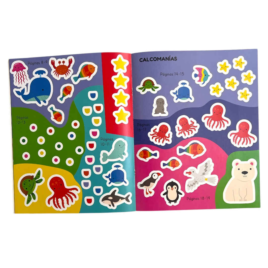 AVENTURAS MARINAS 100 CALCOMANIAS DIVERTIDAS