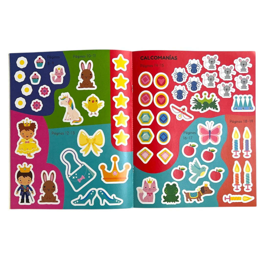 PRINCESAS 100 CALCOMANIAS MÁGICAS