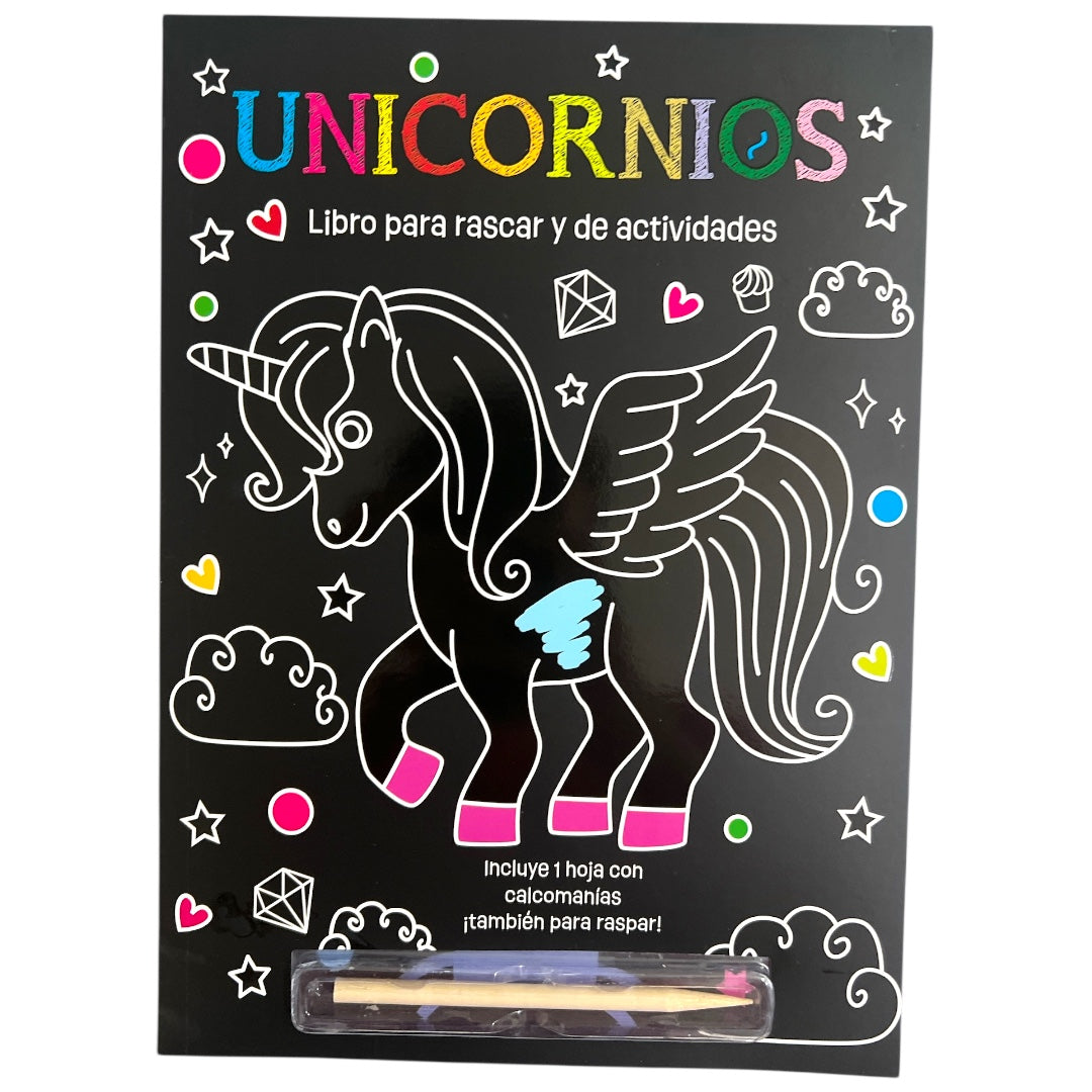 Unicornios - Libro para rascar y actividades