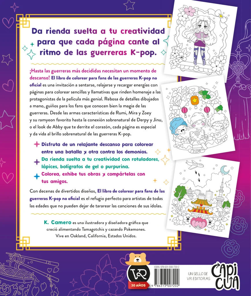 Libro para colorear - Guerreras K POP