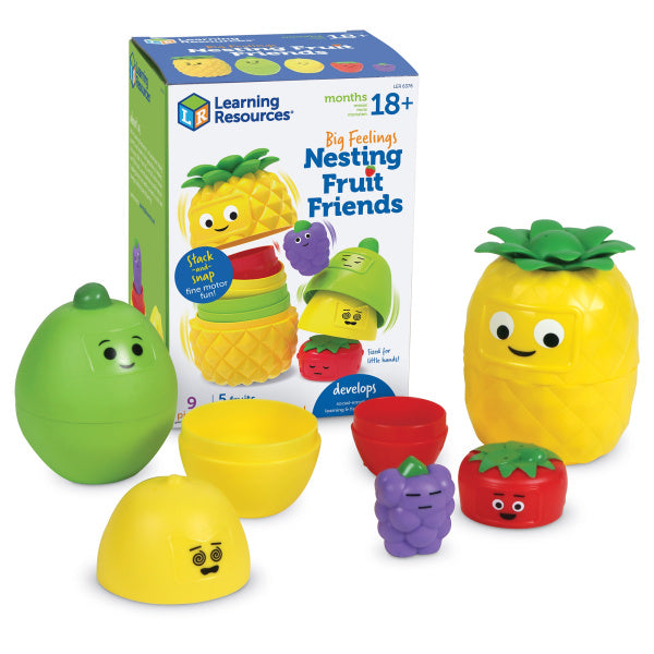 Amigos de las frutas con grandes sentimientos - Big Feeling Nesting Fruit Friends