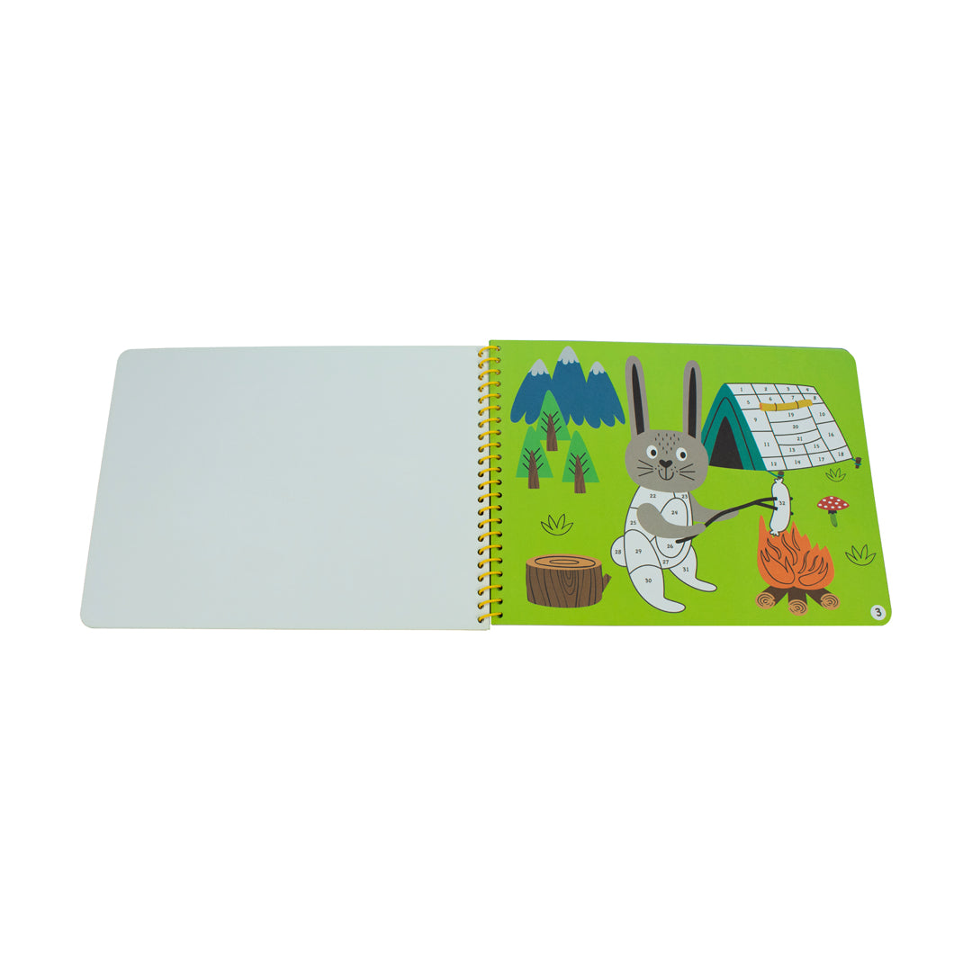 Libro - Pega por número mis aventuras en el campamento