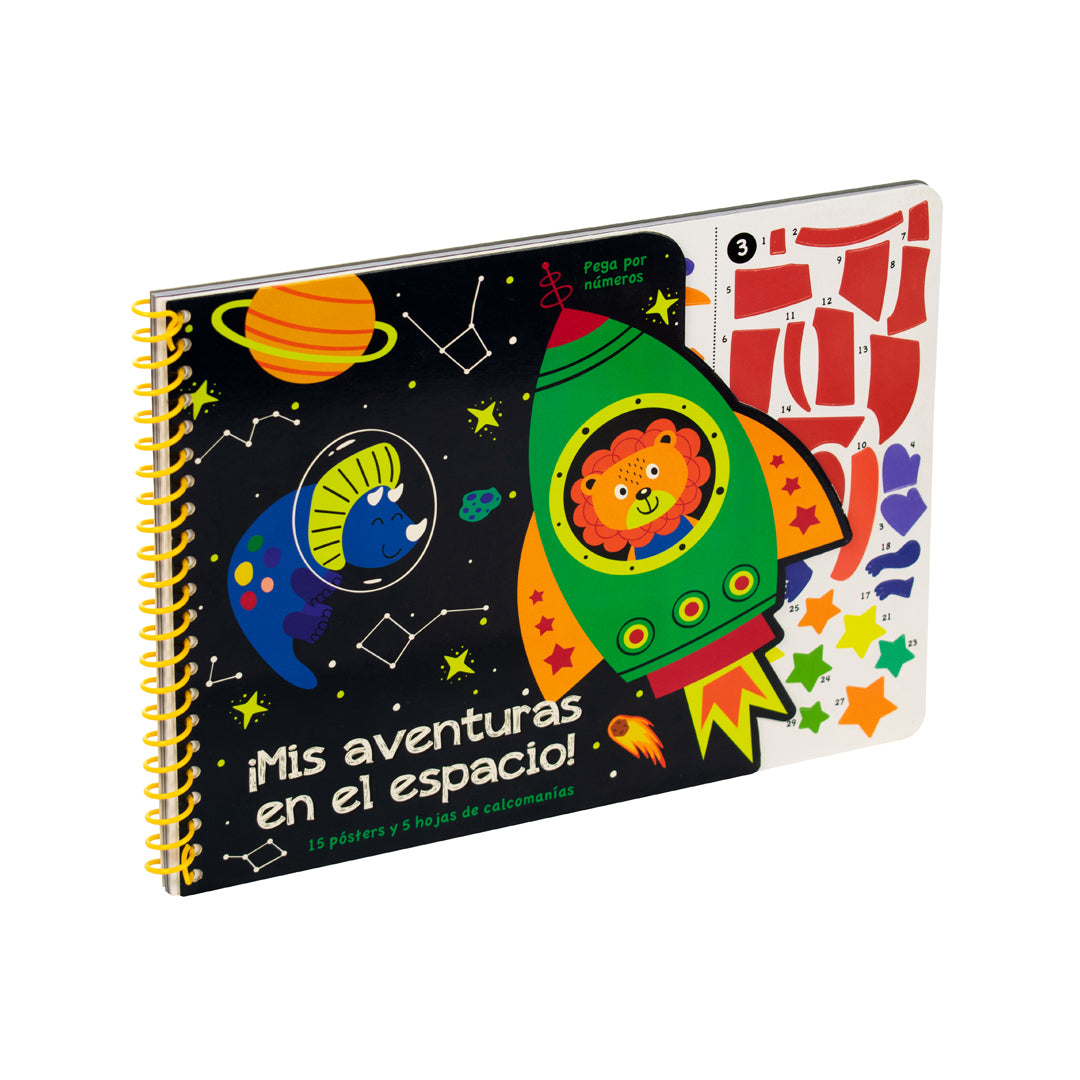 Libro - Pega por número mis aventuras en el espacio