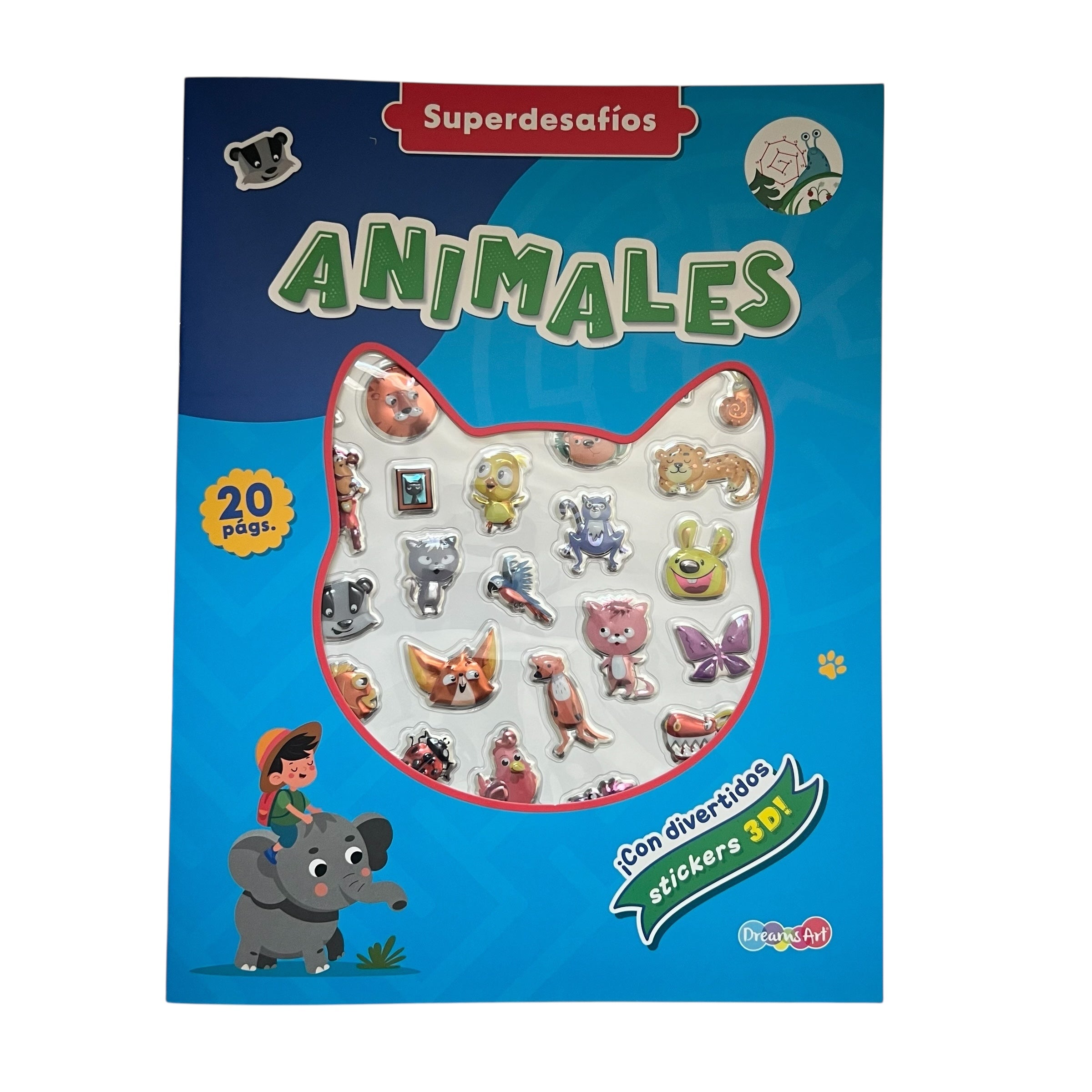 Libro de actividades - Superdesafios con stickers