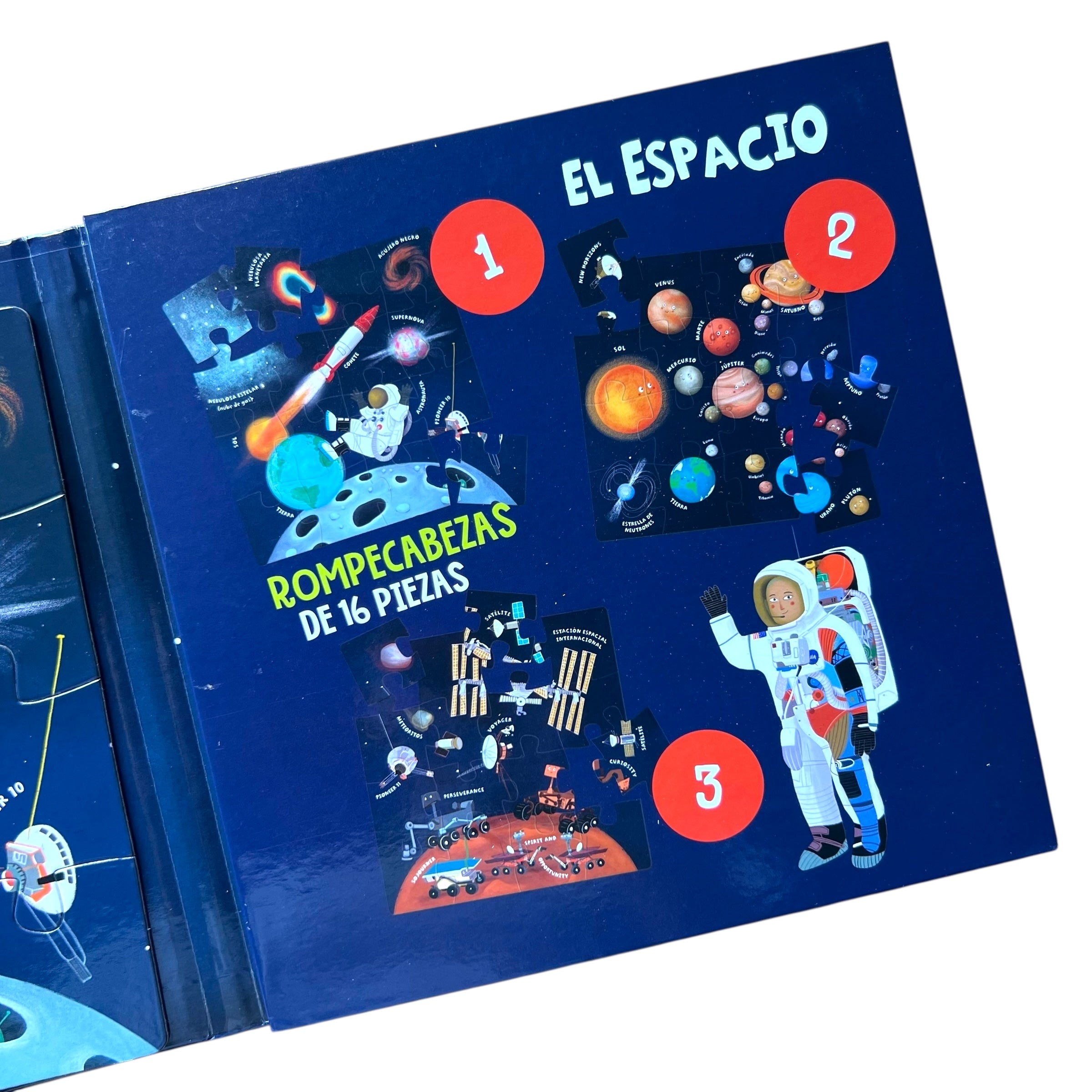 Libro magnético con 3 rompecabezas