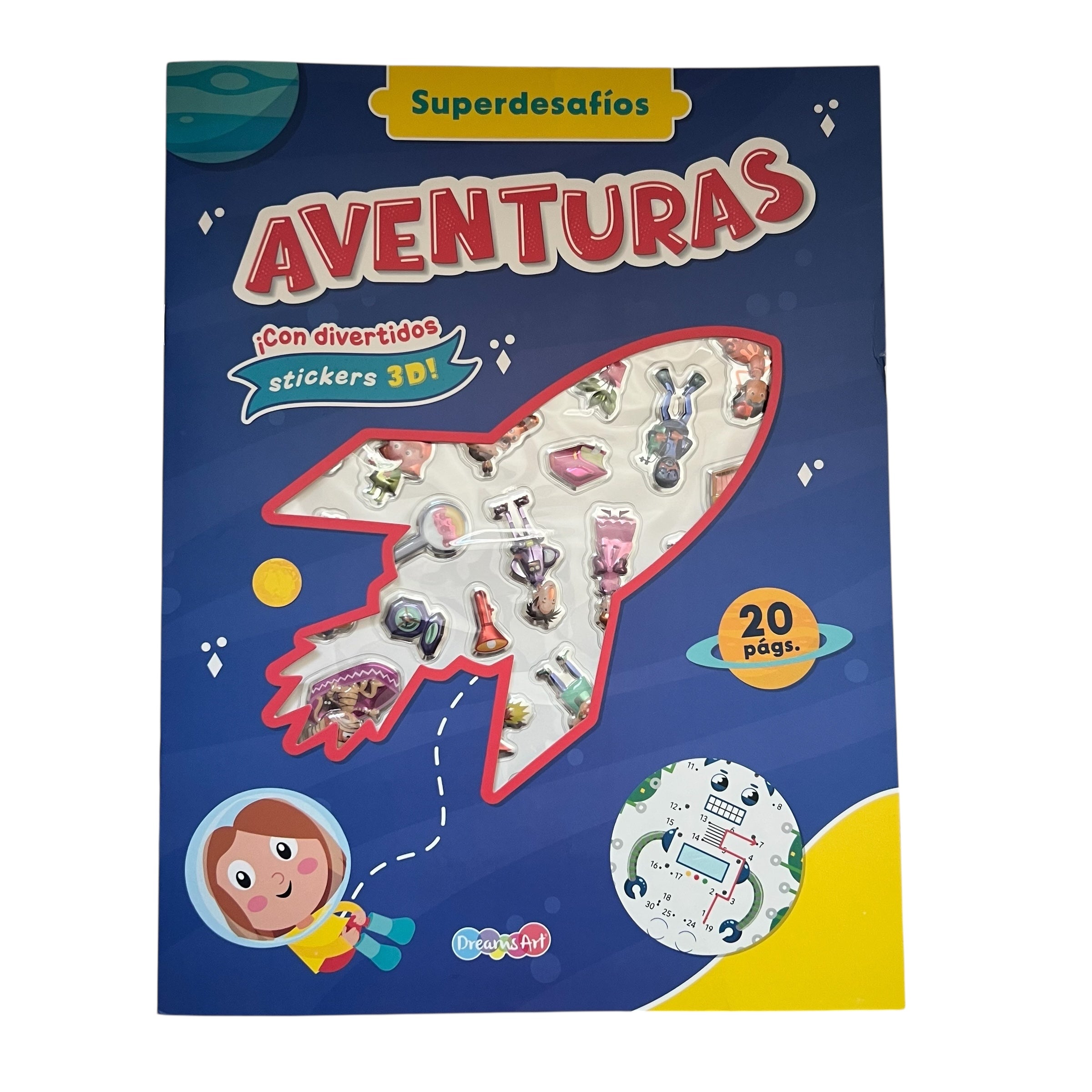 Libro de actividades - Superdesafios con stickers
