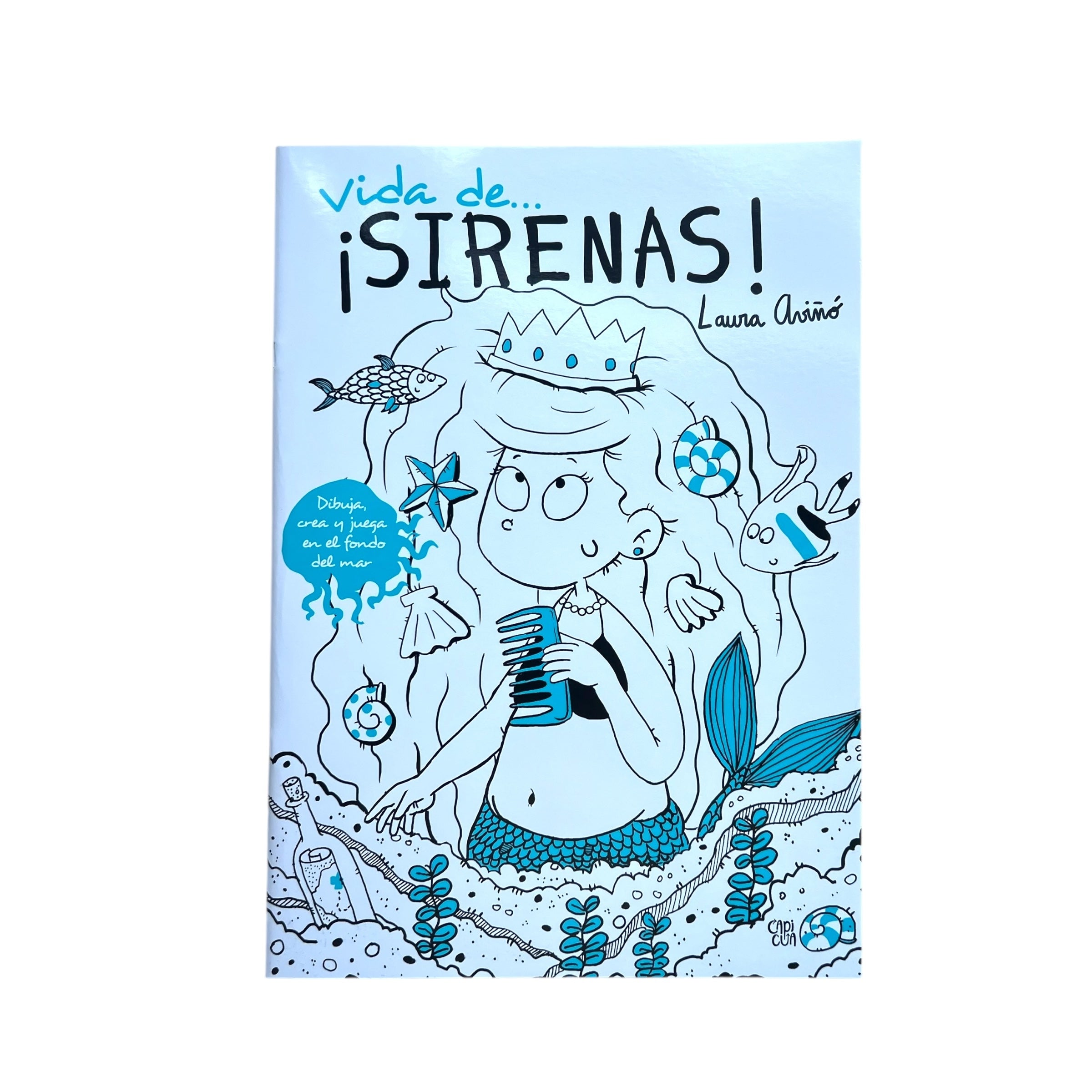 Libro gigante para dibujar - Vida de Sirenas