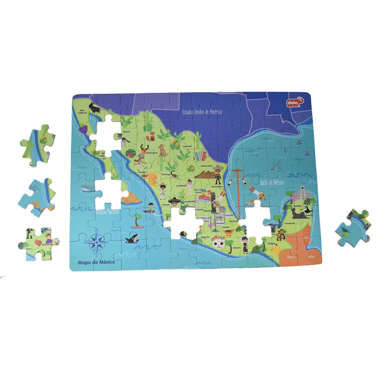 Rompecabezas de México 60 pzas