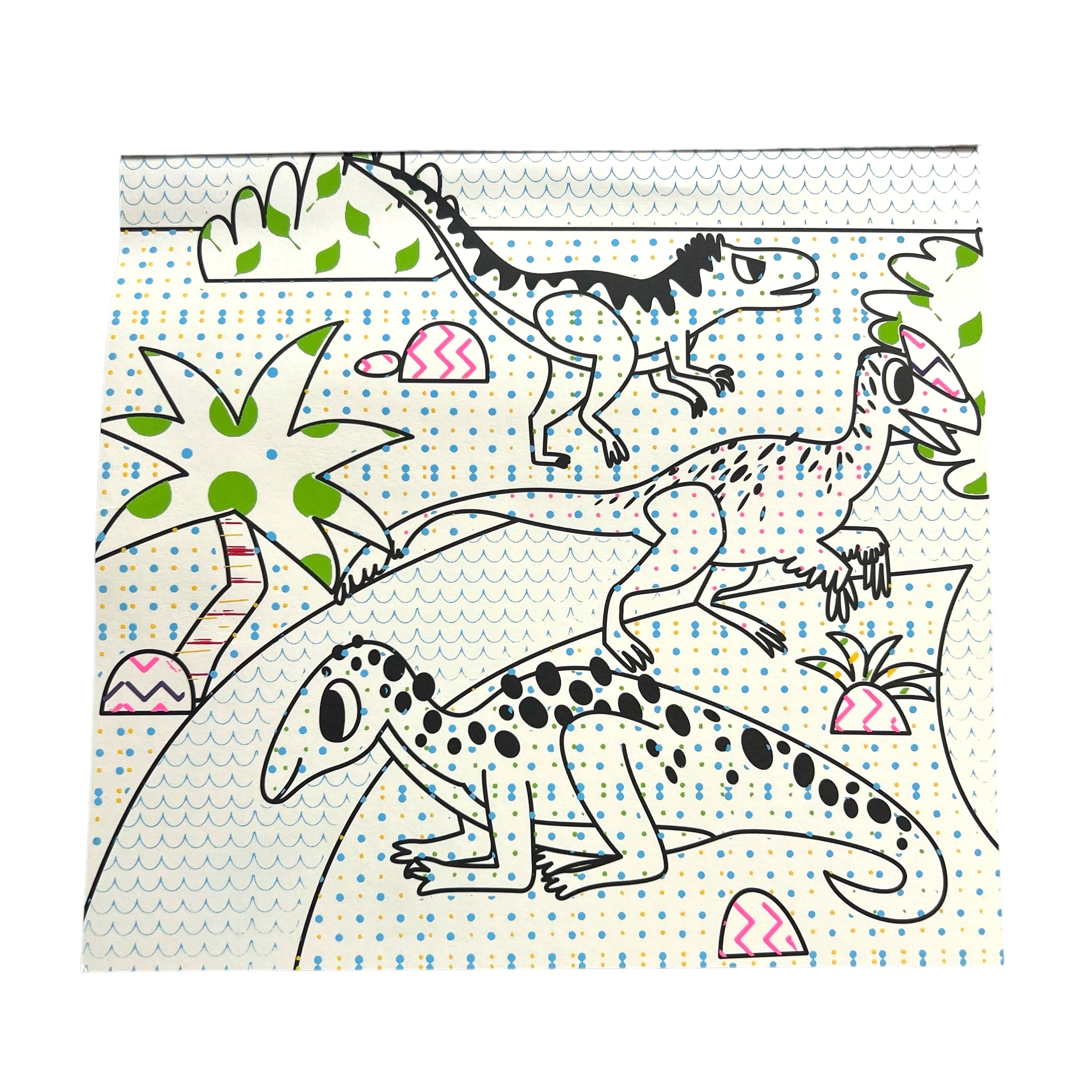 BLOCK PINTA CON AGUA - DINOSAURIOS - TOOKYLAND