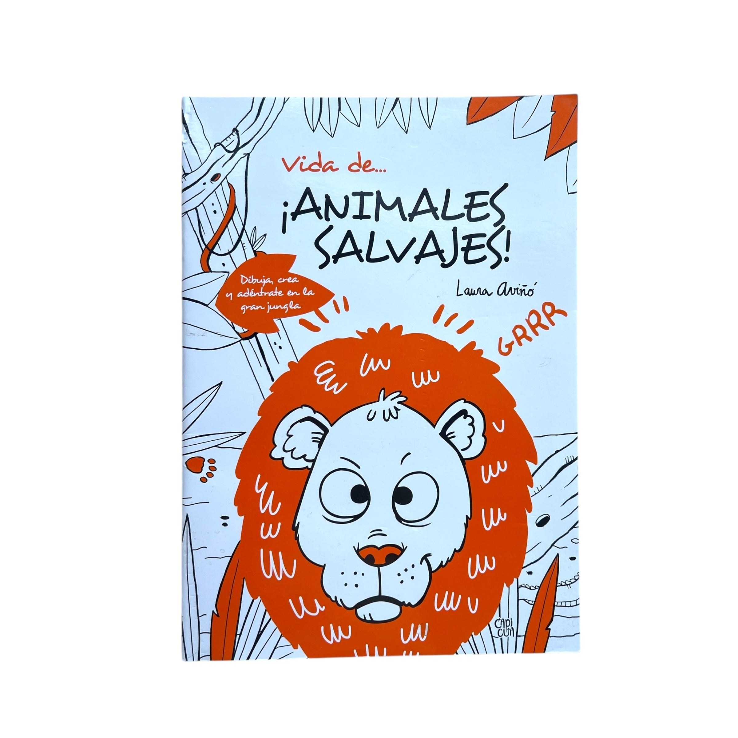 Libro gigante para dibujar - Vida de Animales Salvajes