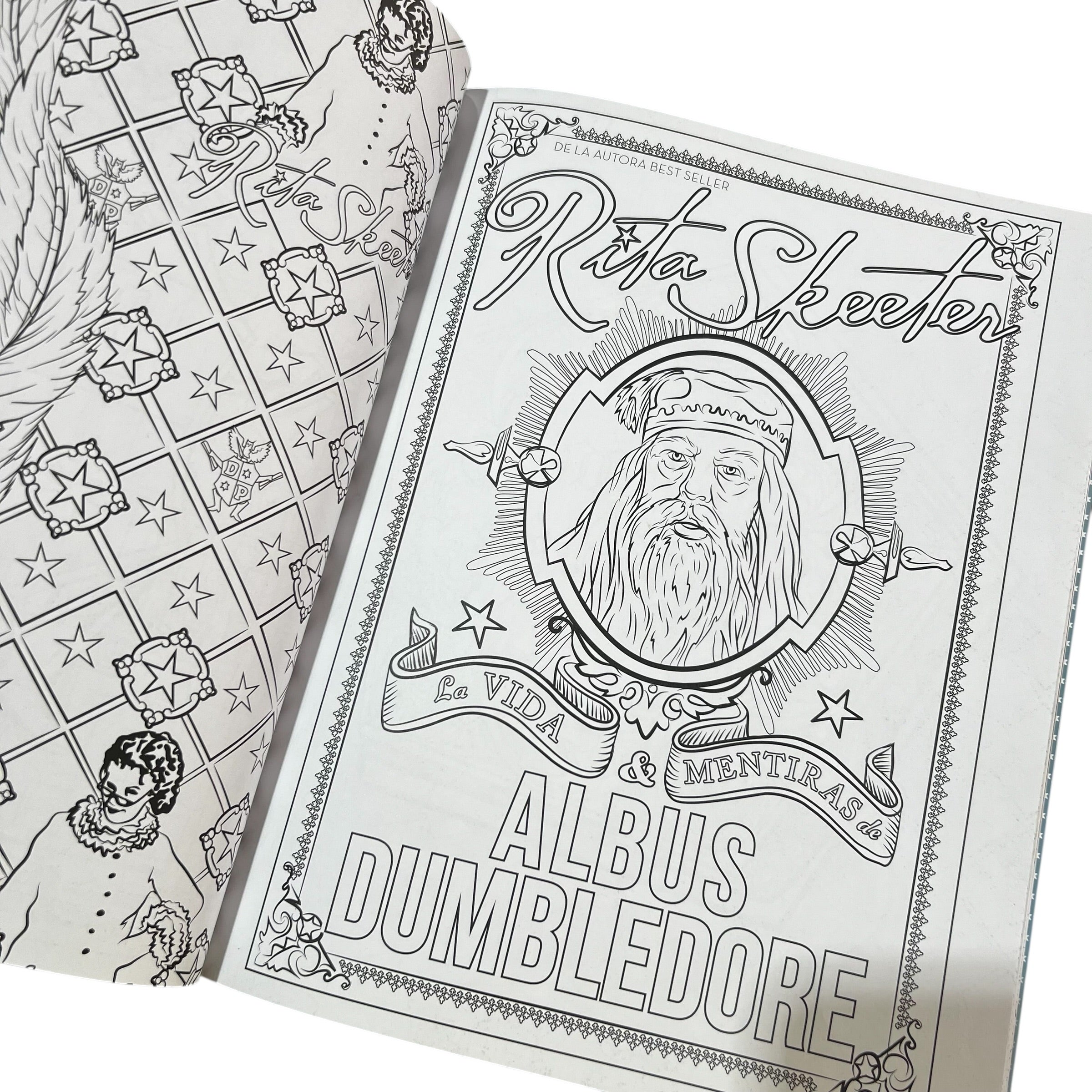 Libro para colorear Harry Potter y sus artefactos mágicos