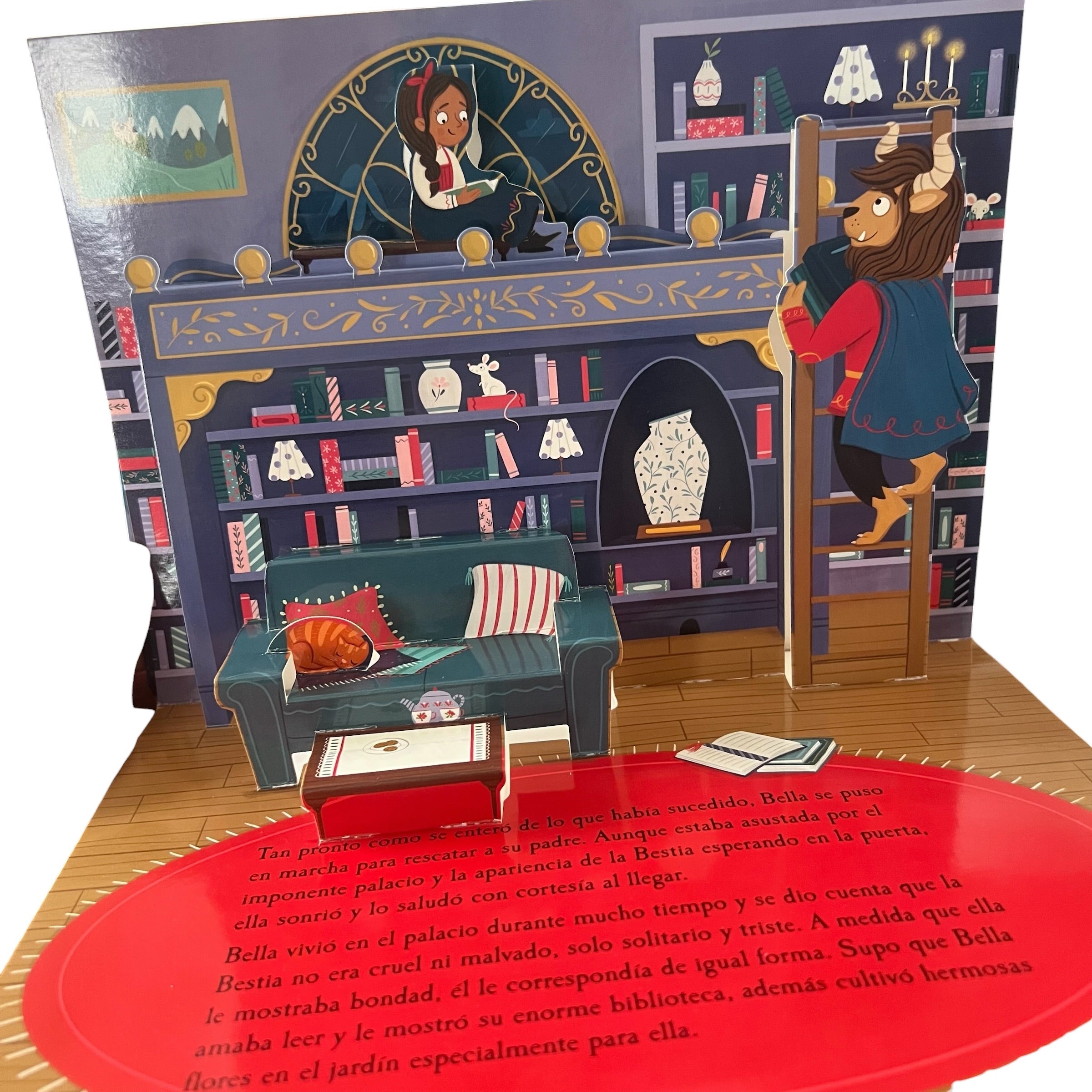 Libro pop up La bella y la bestia