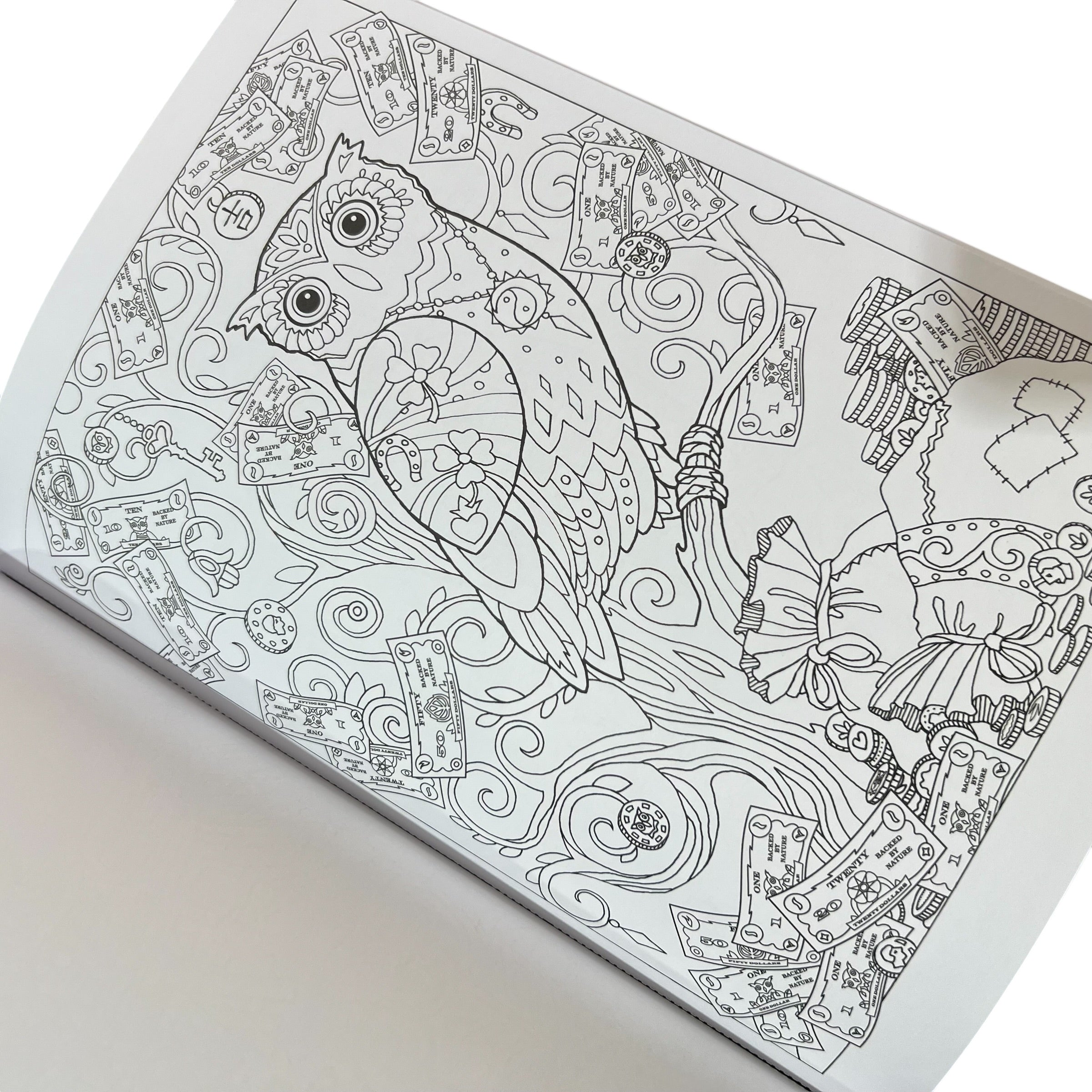 Arte para colorear - Buhos