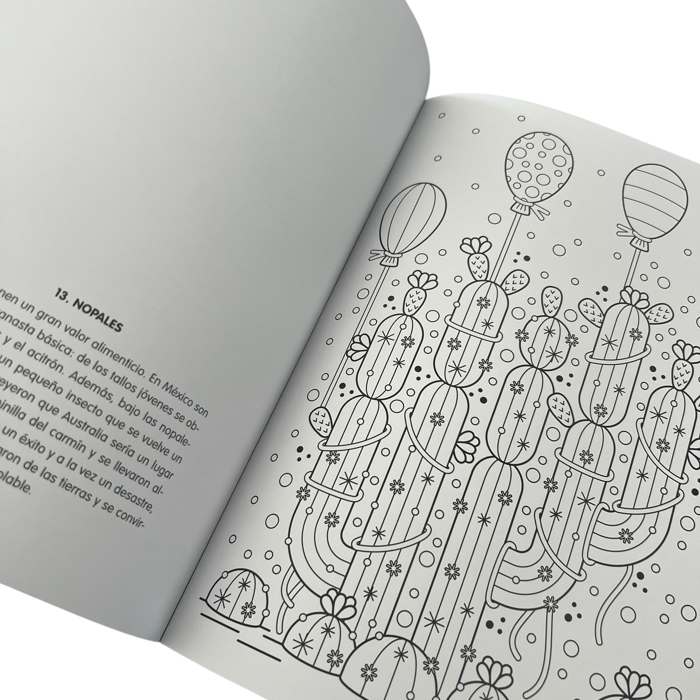 Libro para colorear - #Coloreanding Cactus y suculentas