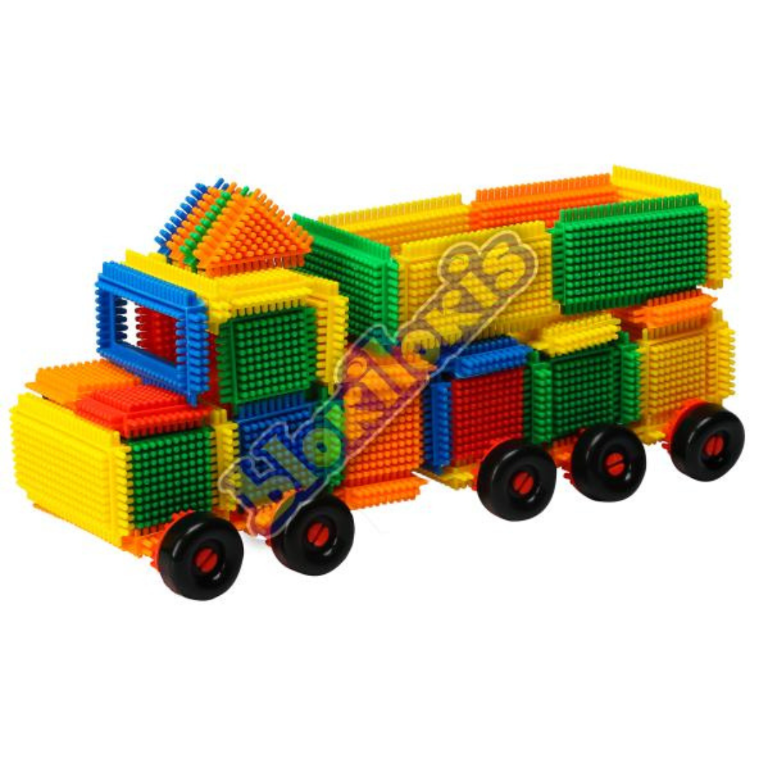 Material de ensamble - Cepillo con llantas Blokiloquis