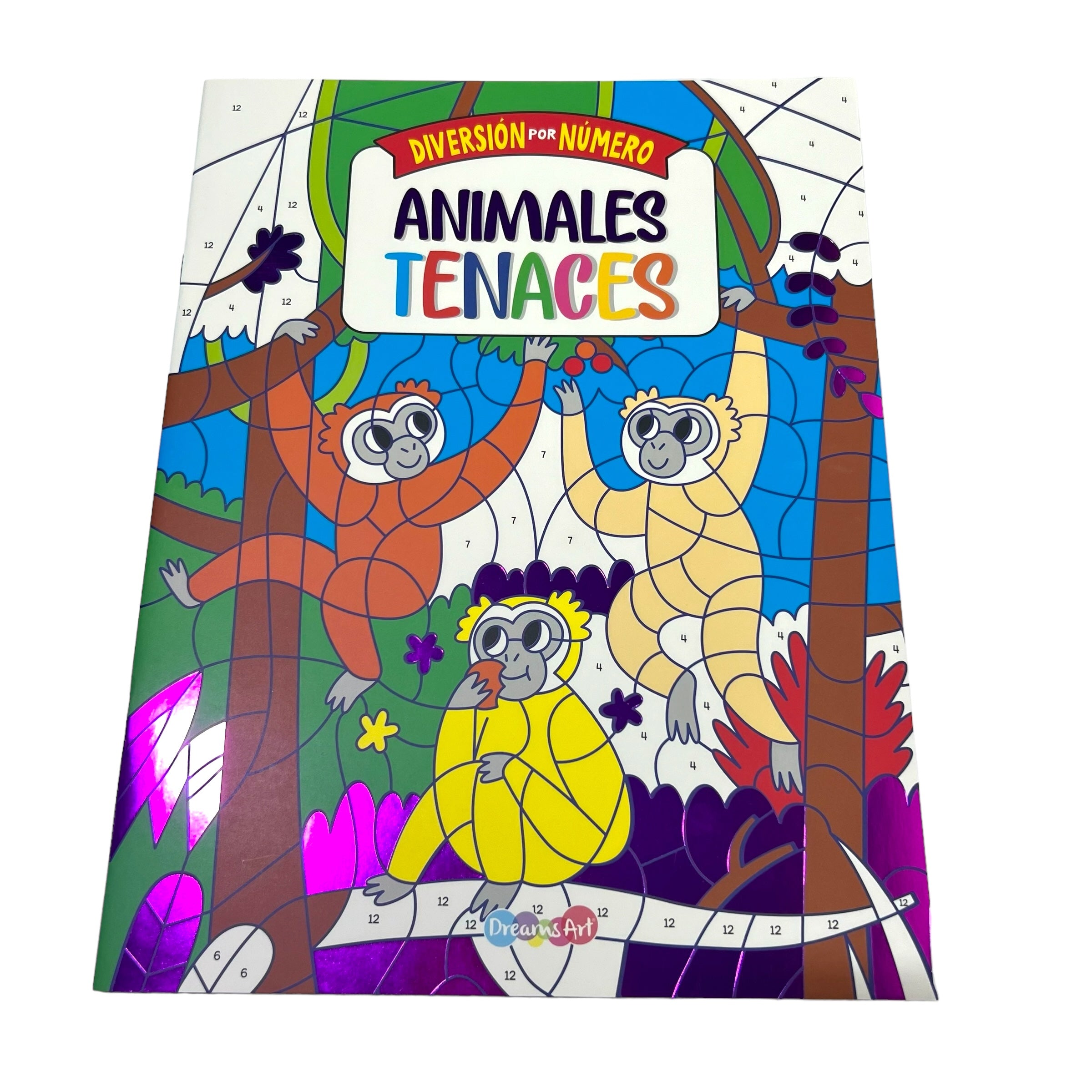 Colorea por números animales