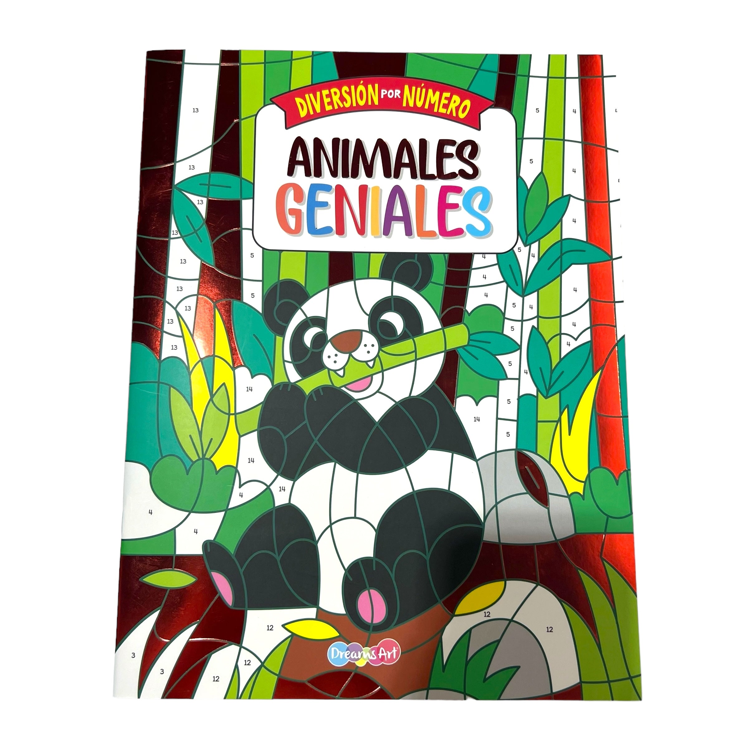 Colorea por números animales