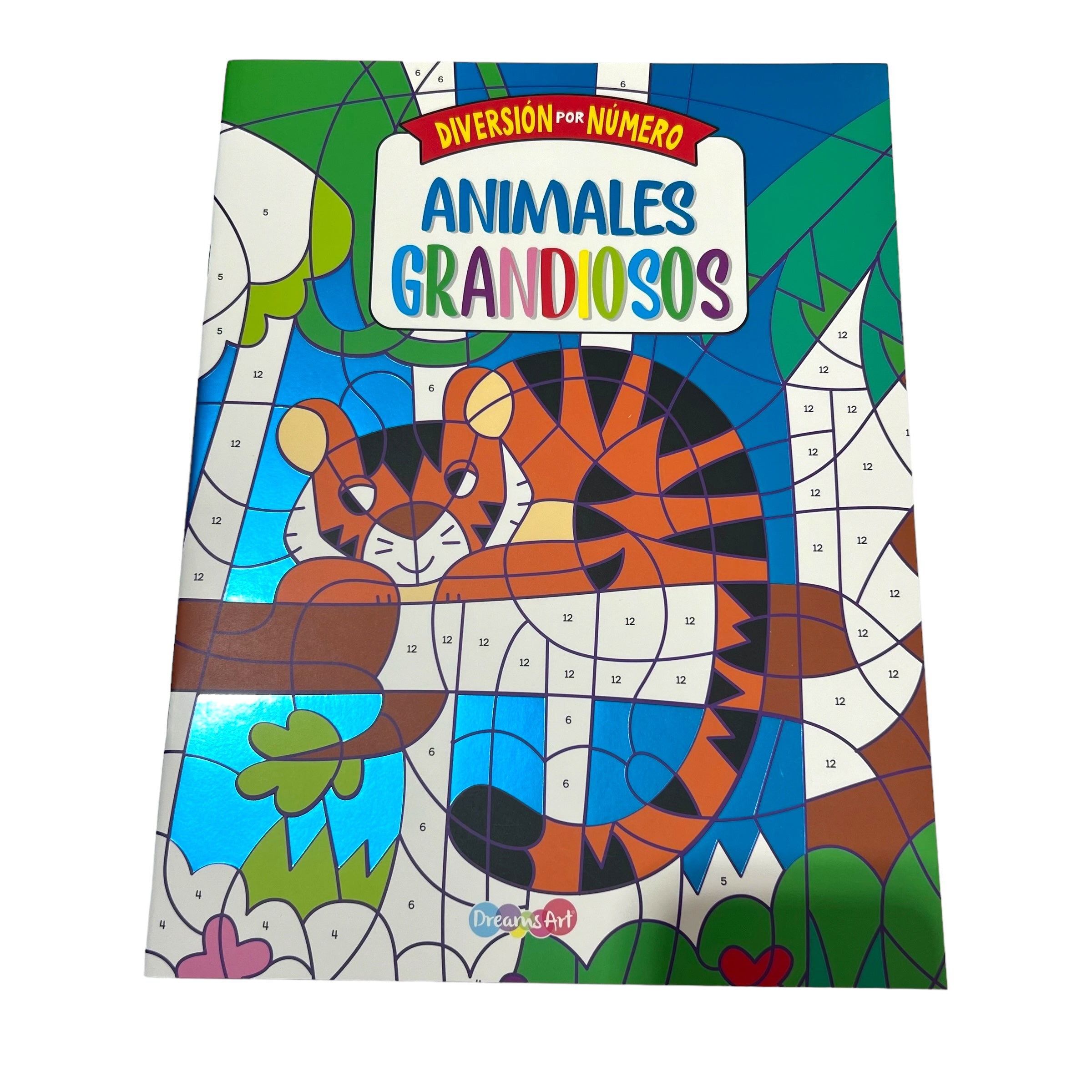 Colorea por números animales