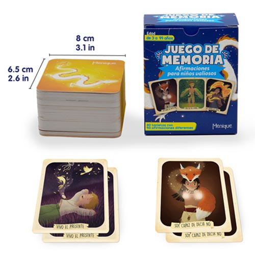 Brilla, Afirmaciones para Niños Valiosos - Juego de memoria