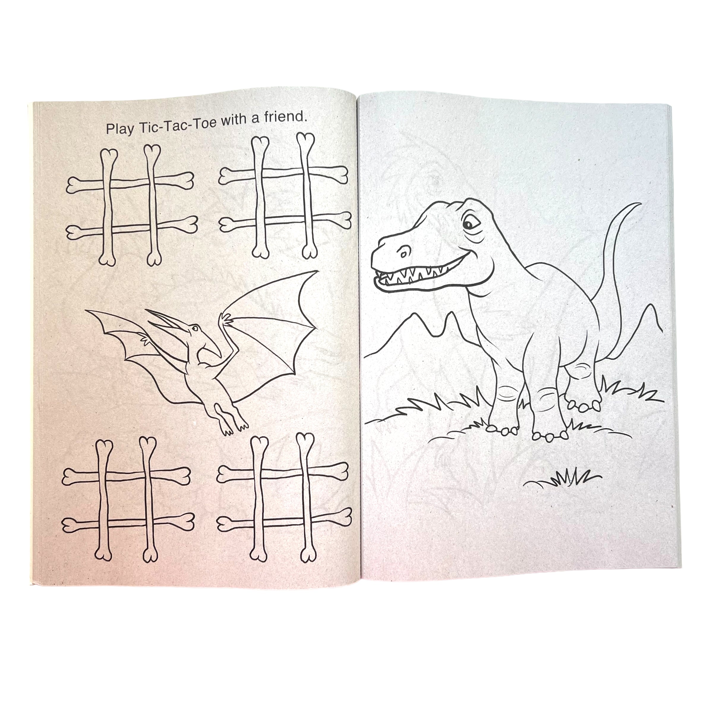 Libro para colorear Juega con Dinos