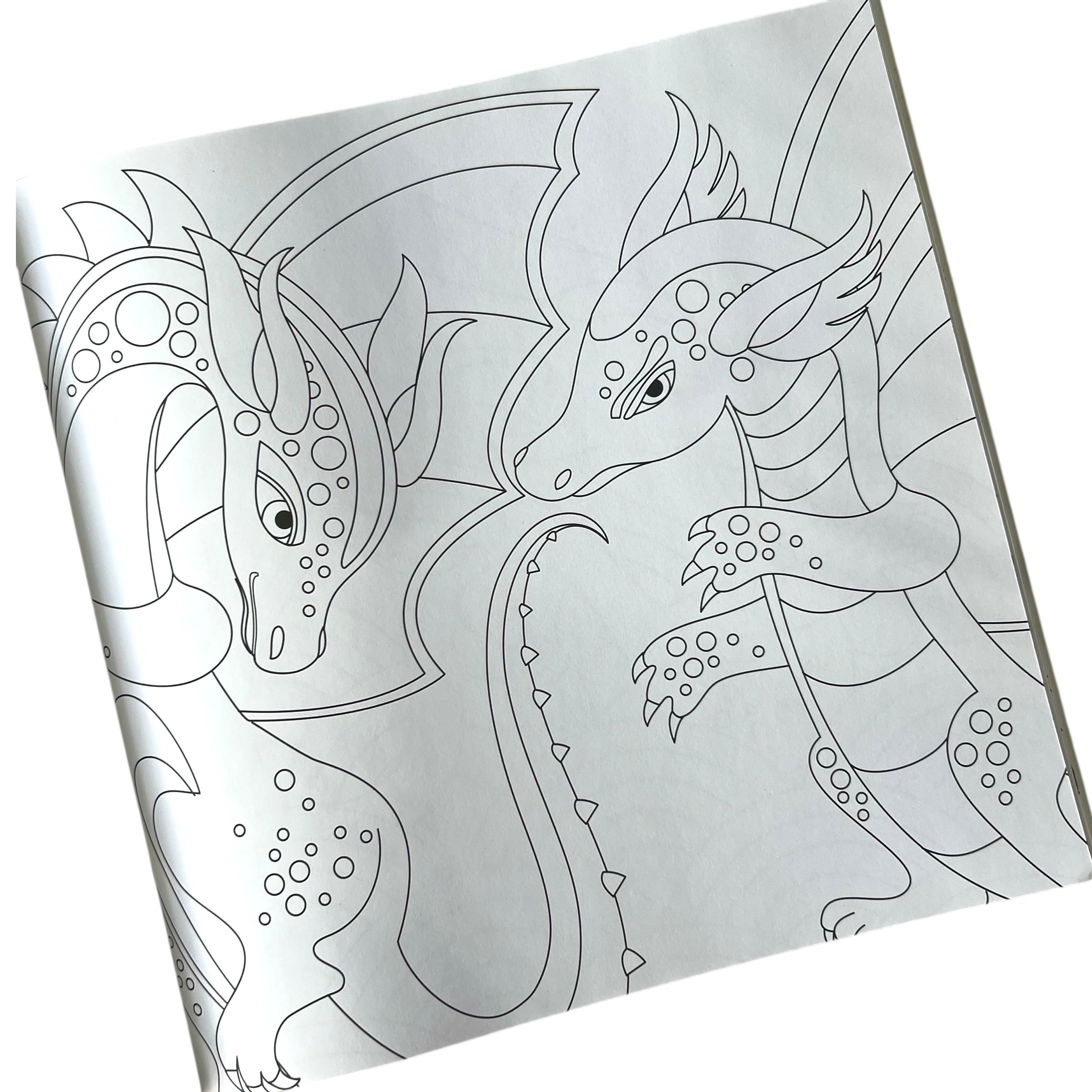 Libro gigante para colorear - Dragones