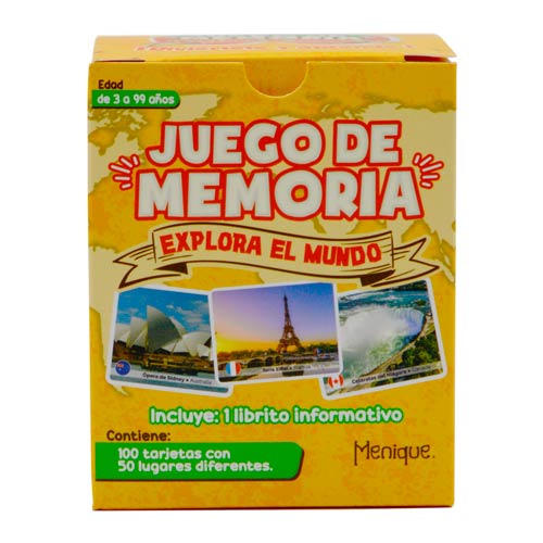 Explora el mundo - Juego de memoria