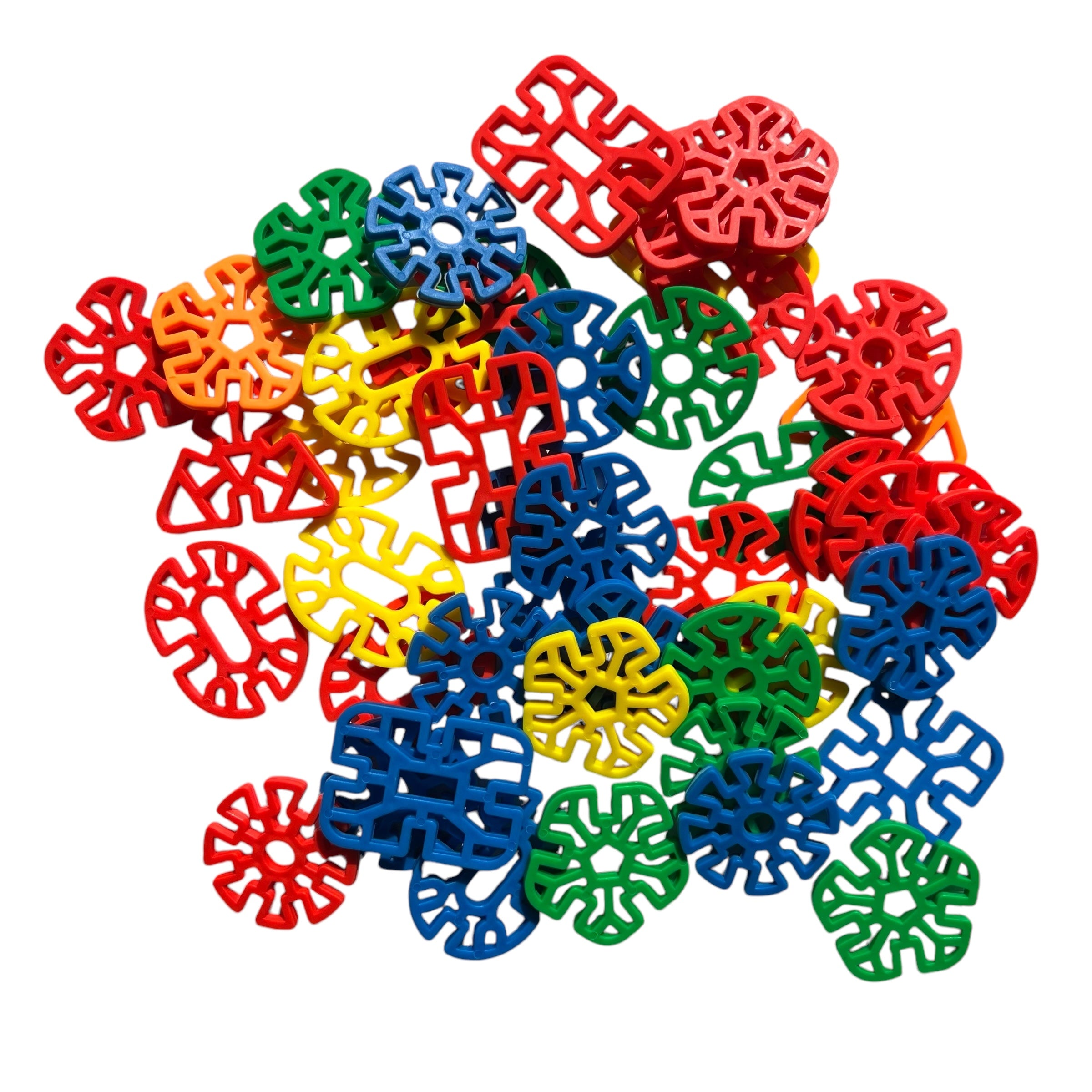 Material de ensamble - Circulos,  rectangulos y cuadrados con hoyos Blokiloquis