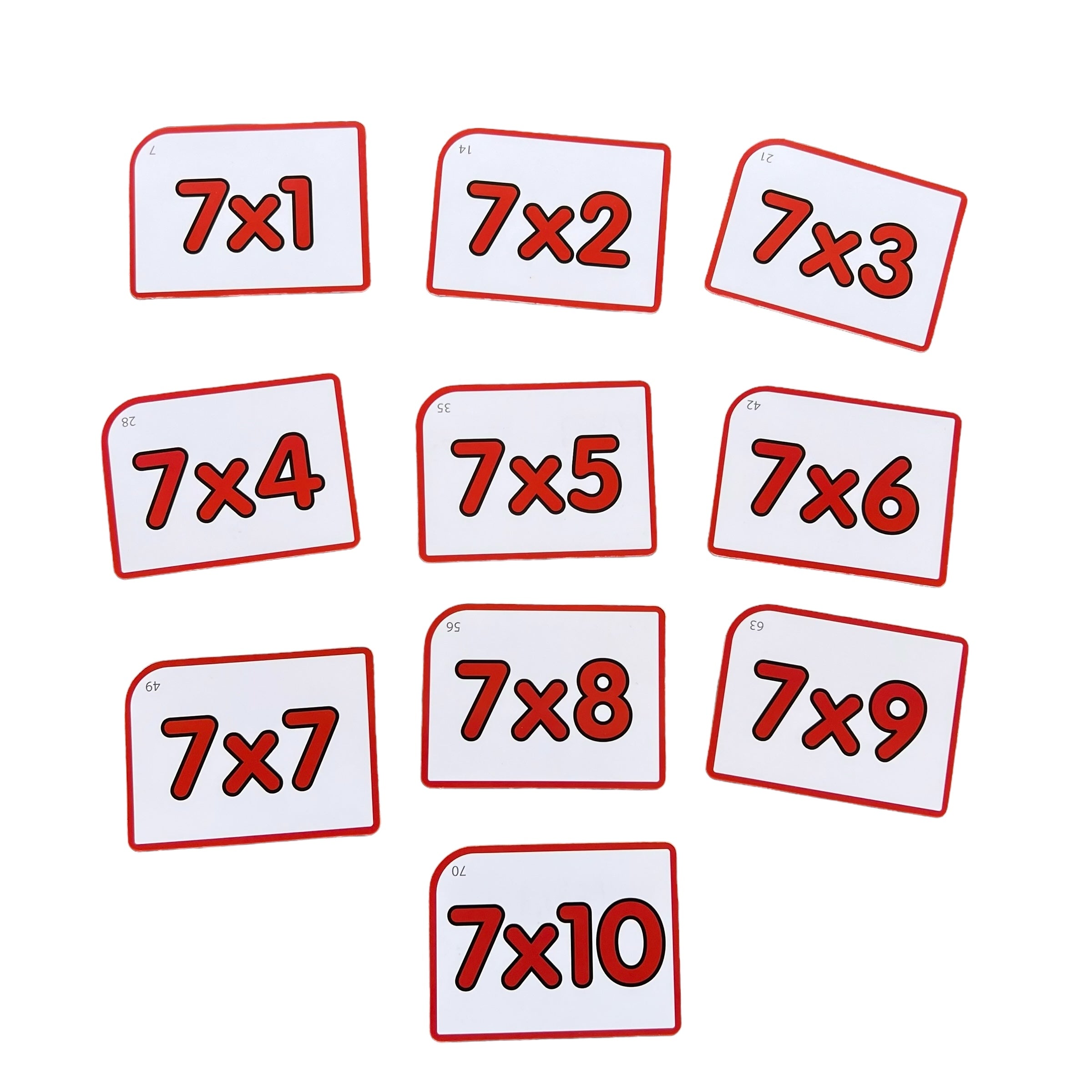 Flash cards Tablas de multiplicar