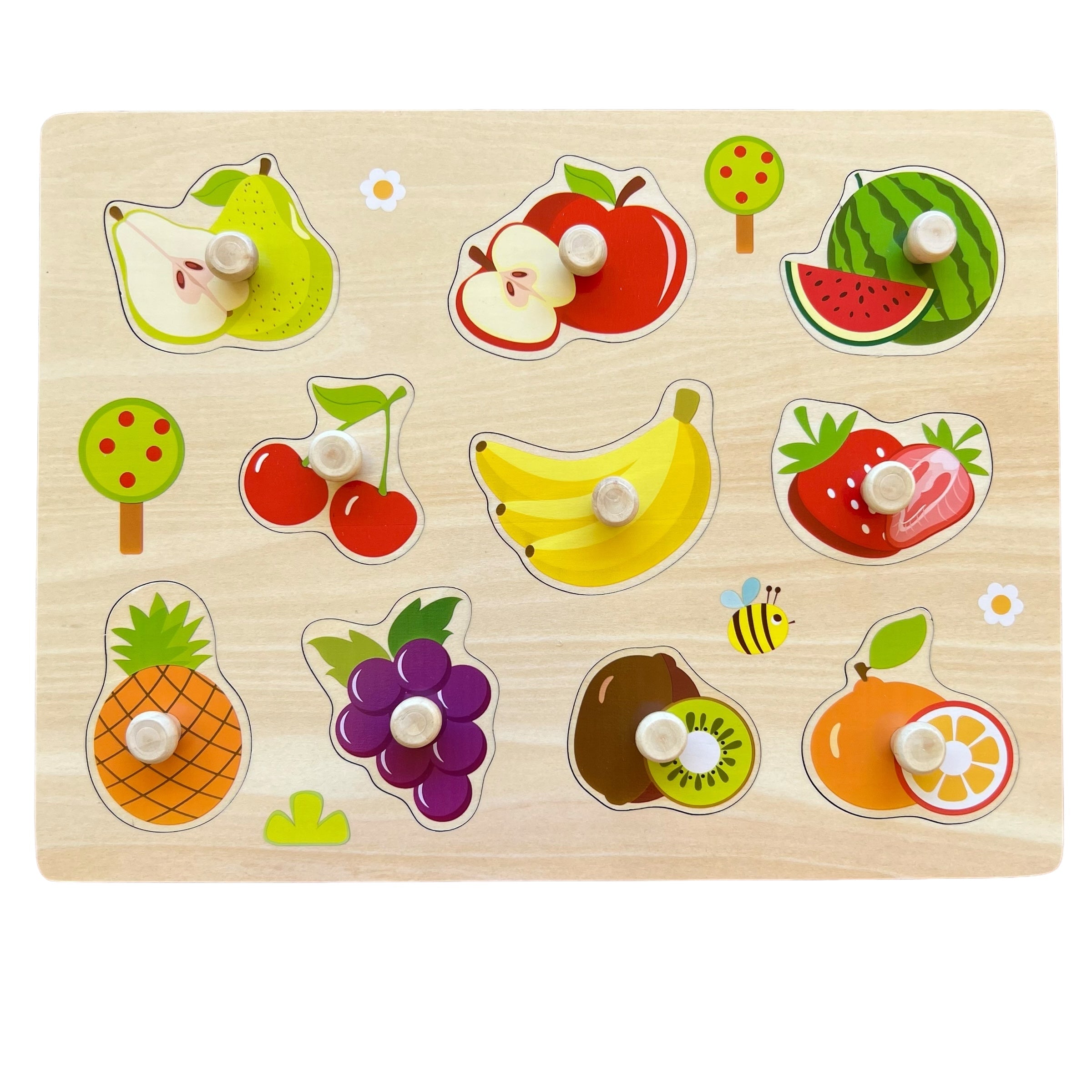 ROMPECABEZAS DE PIJAS FRUTAS - TOOKY TOY