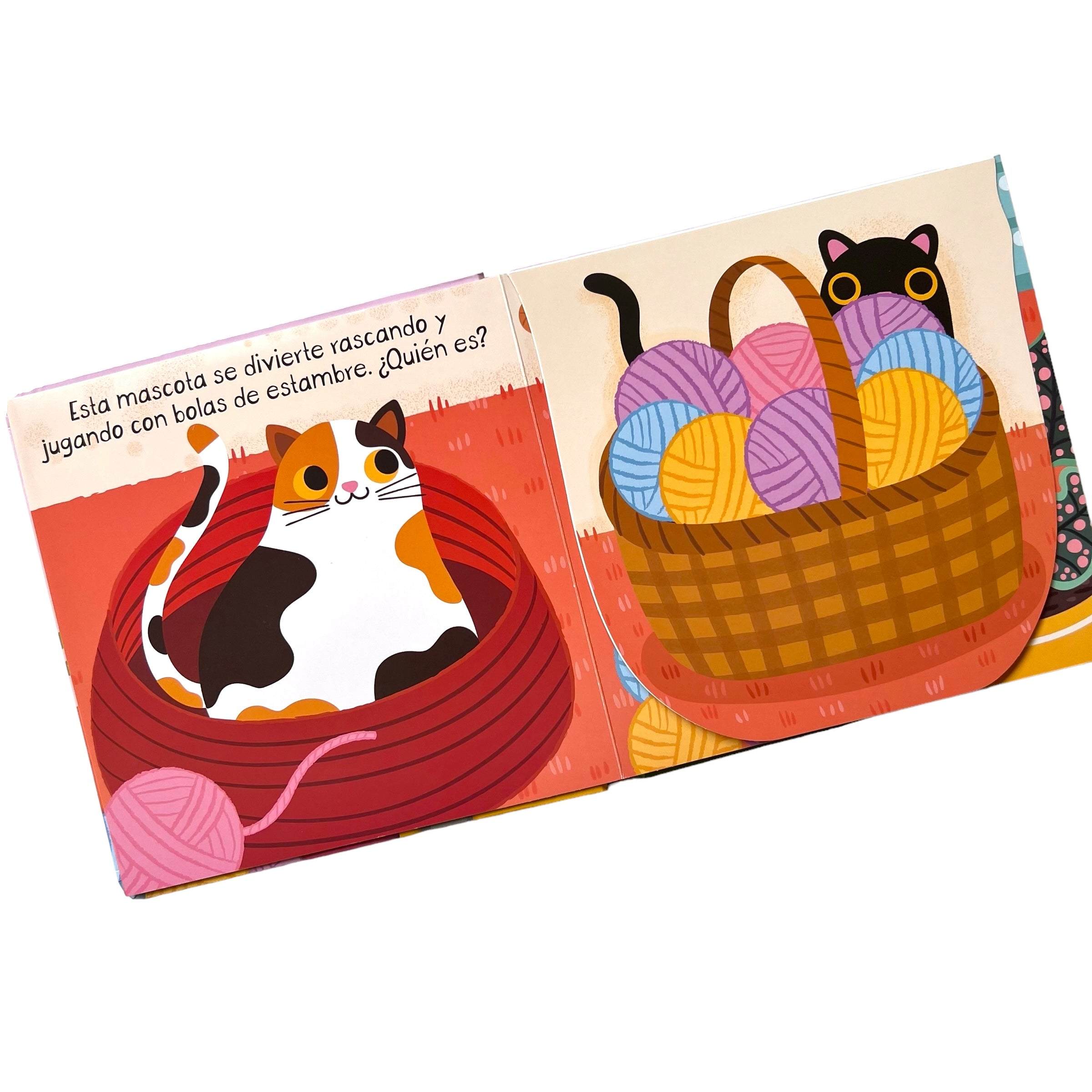 Libro Pop up con ventanas mascotas