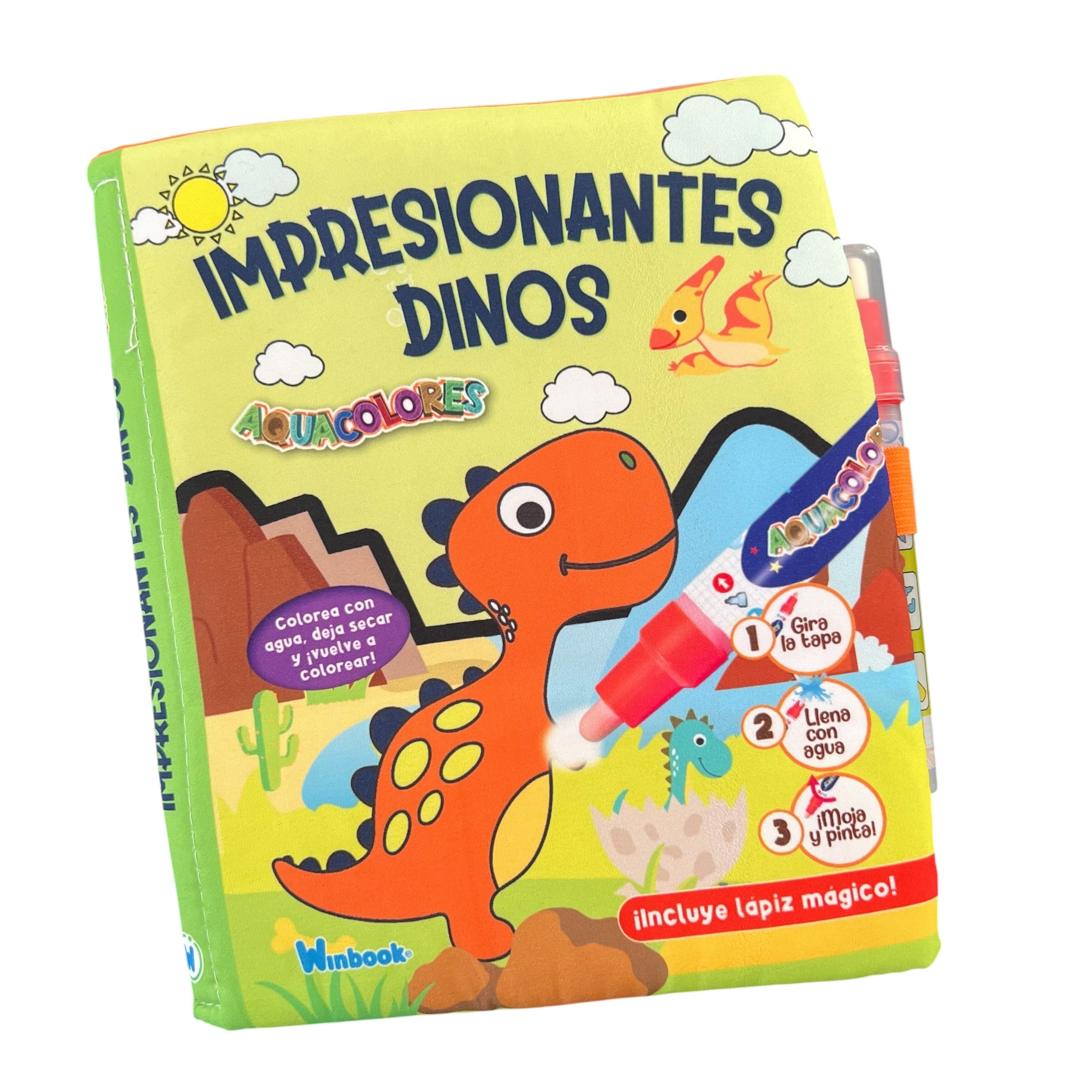 Libro de tela - Impresionantes dinos