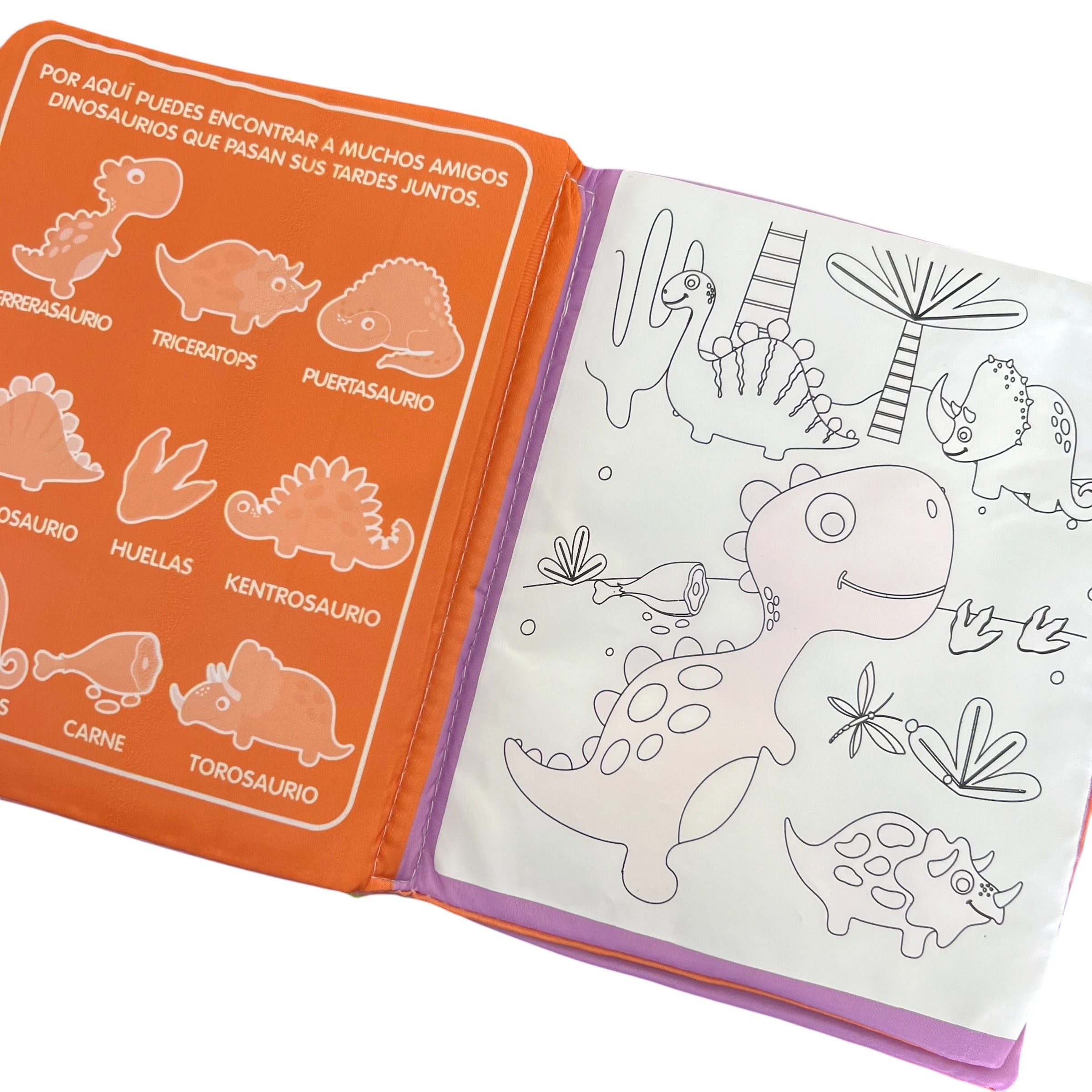 Libro de tela - Impresionantes dinos
