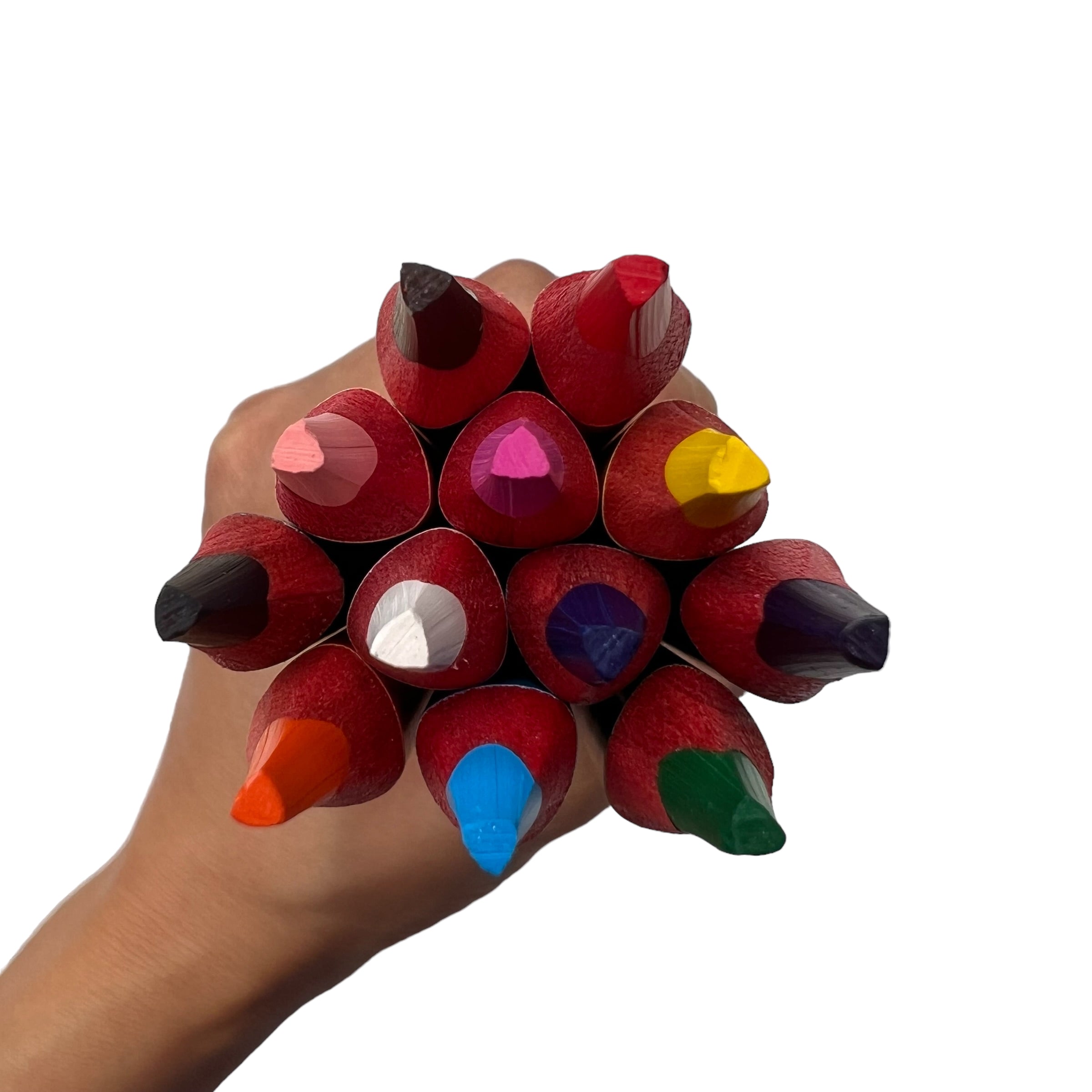Colores JUMBO Triangulares  12 piezas ColorFun Indra